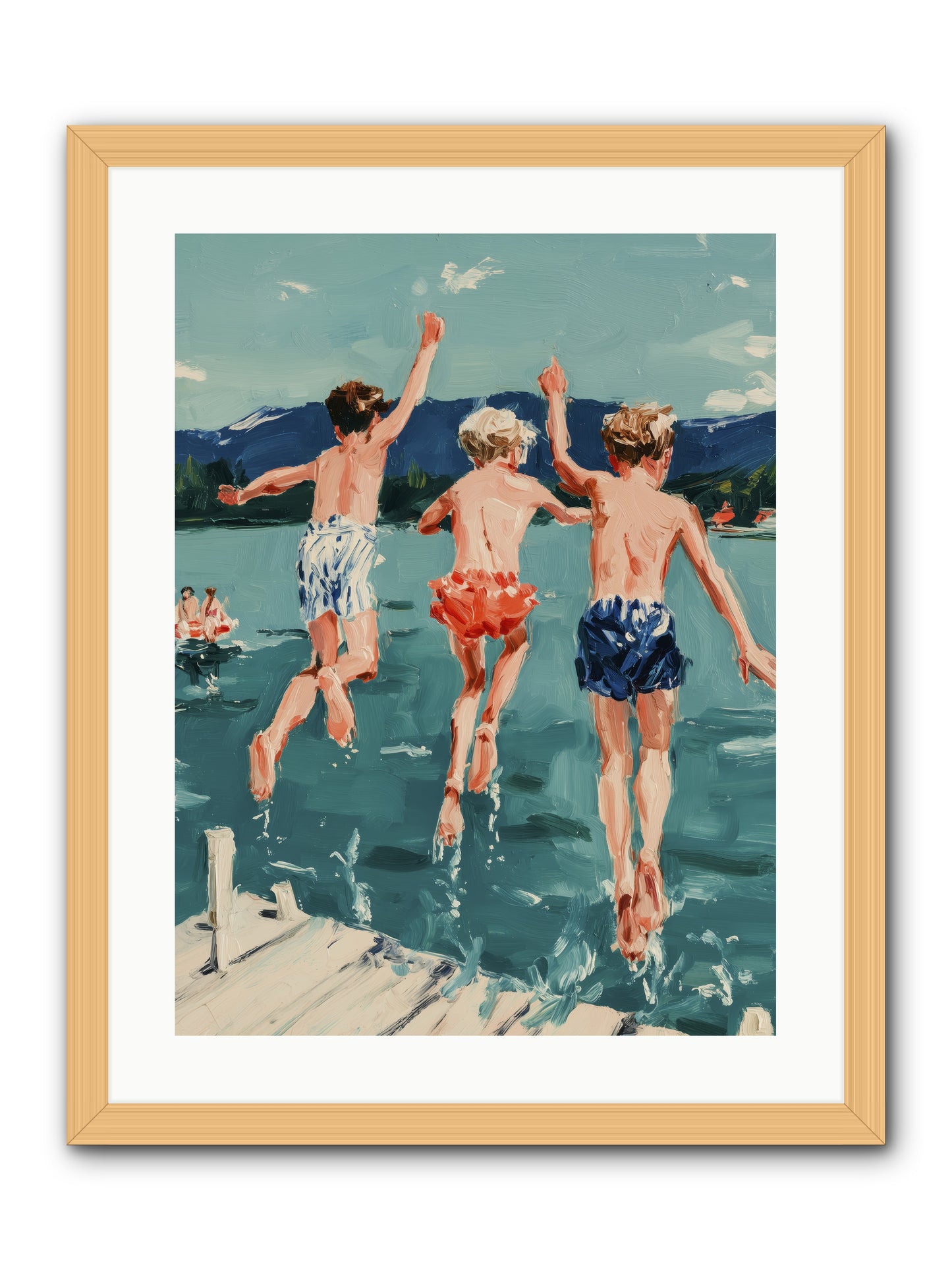 Friendship Cove -- Framed Print - Natural 18x24