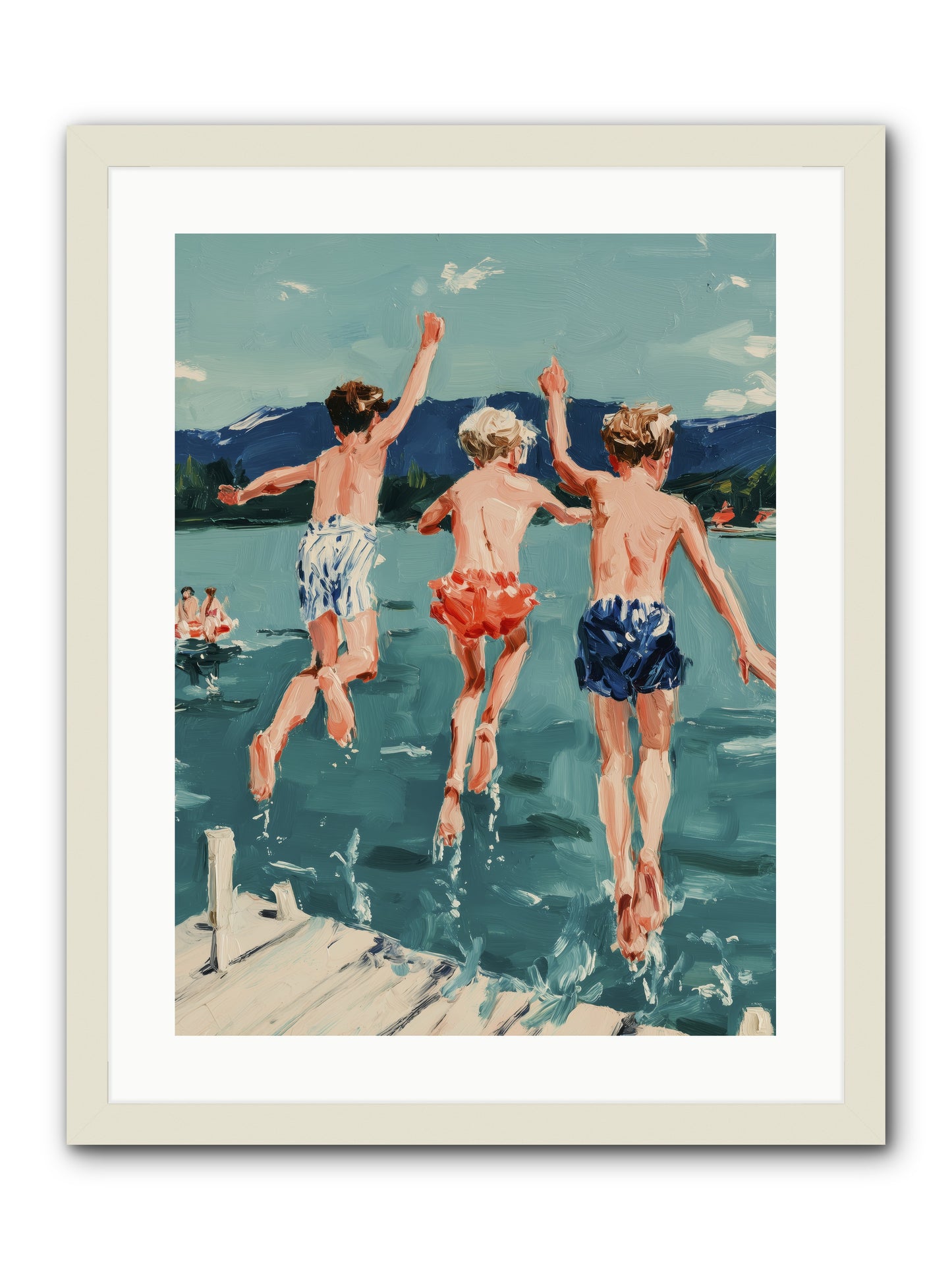 Friendship Cove -- Framed Print - White 18x24