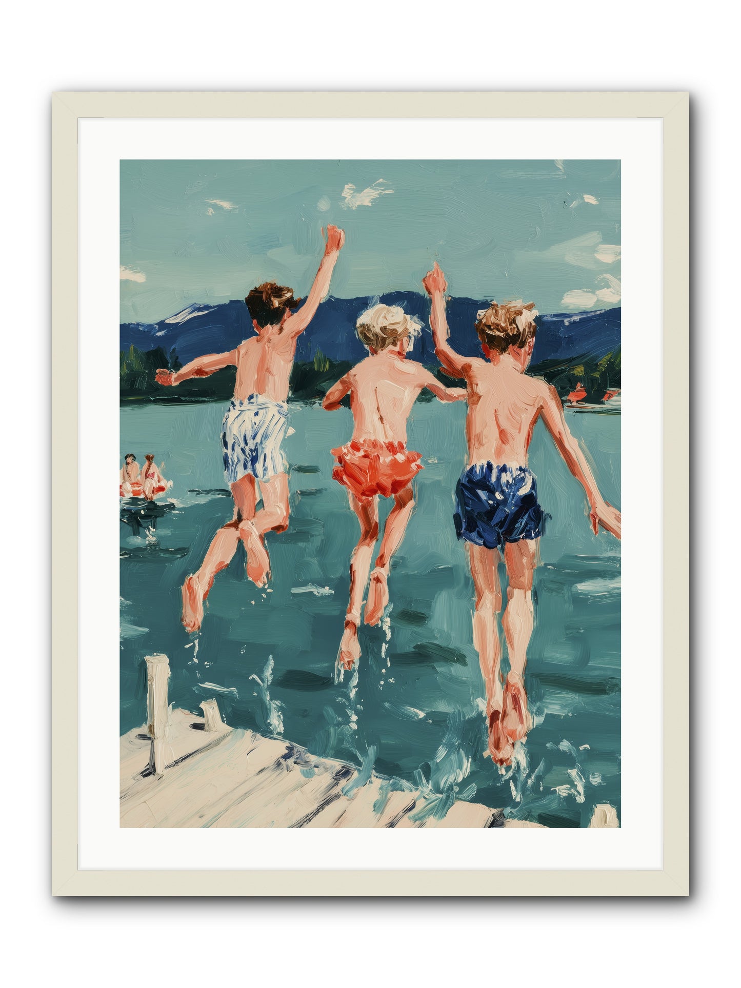 Friendship Cove -- Framed Print - White 24x32