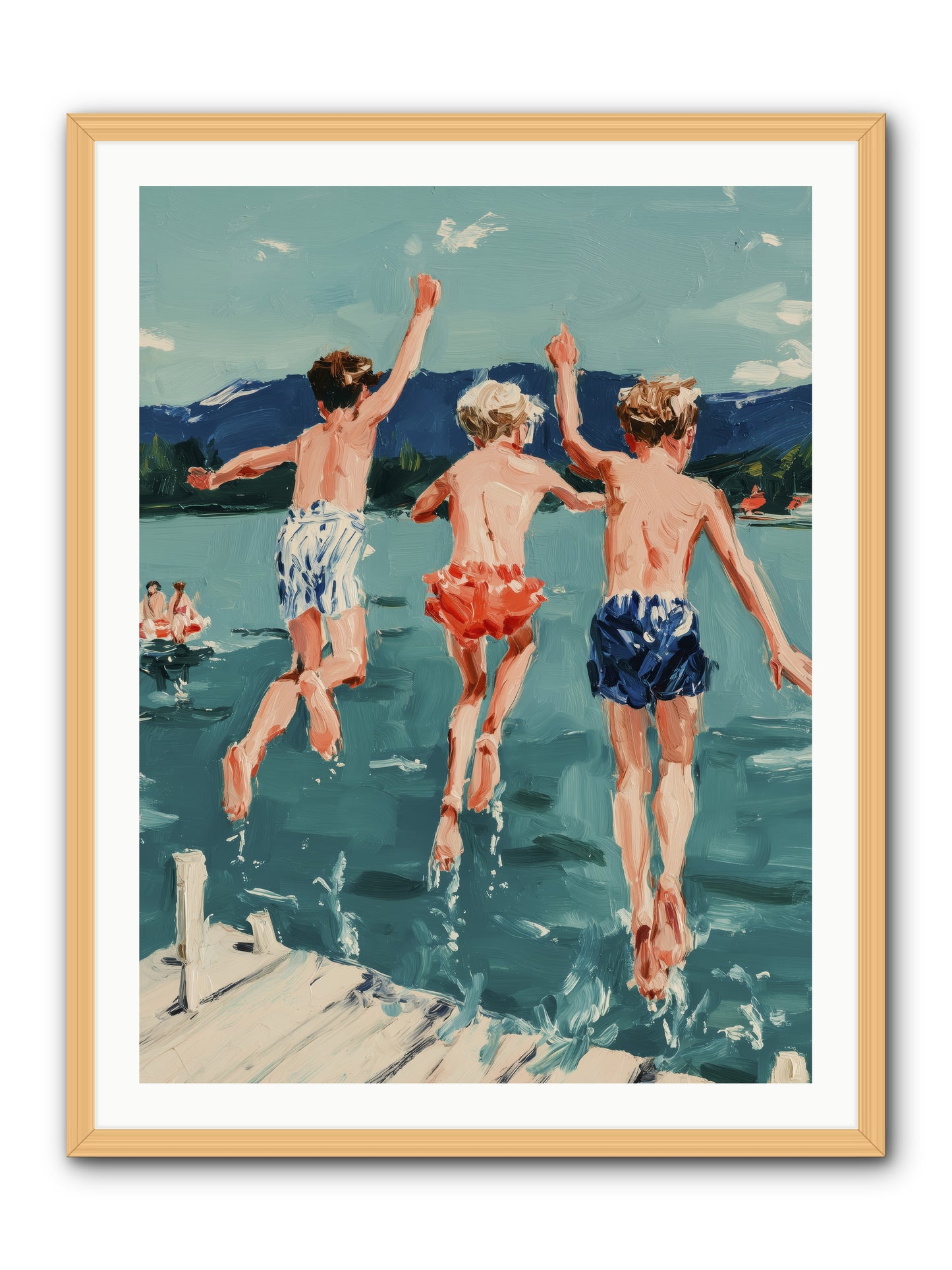 Friendship Cove -- Framed Print - Natural 30x40