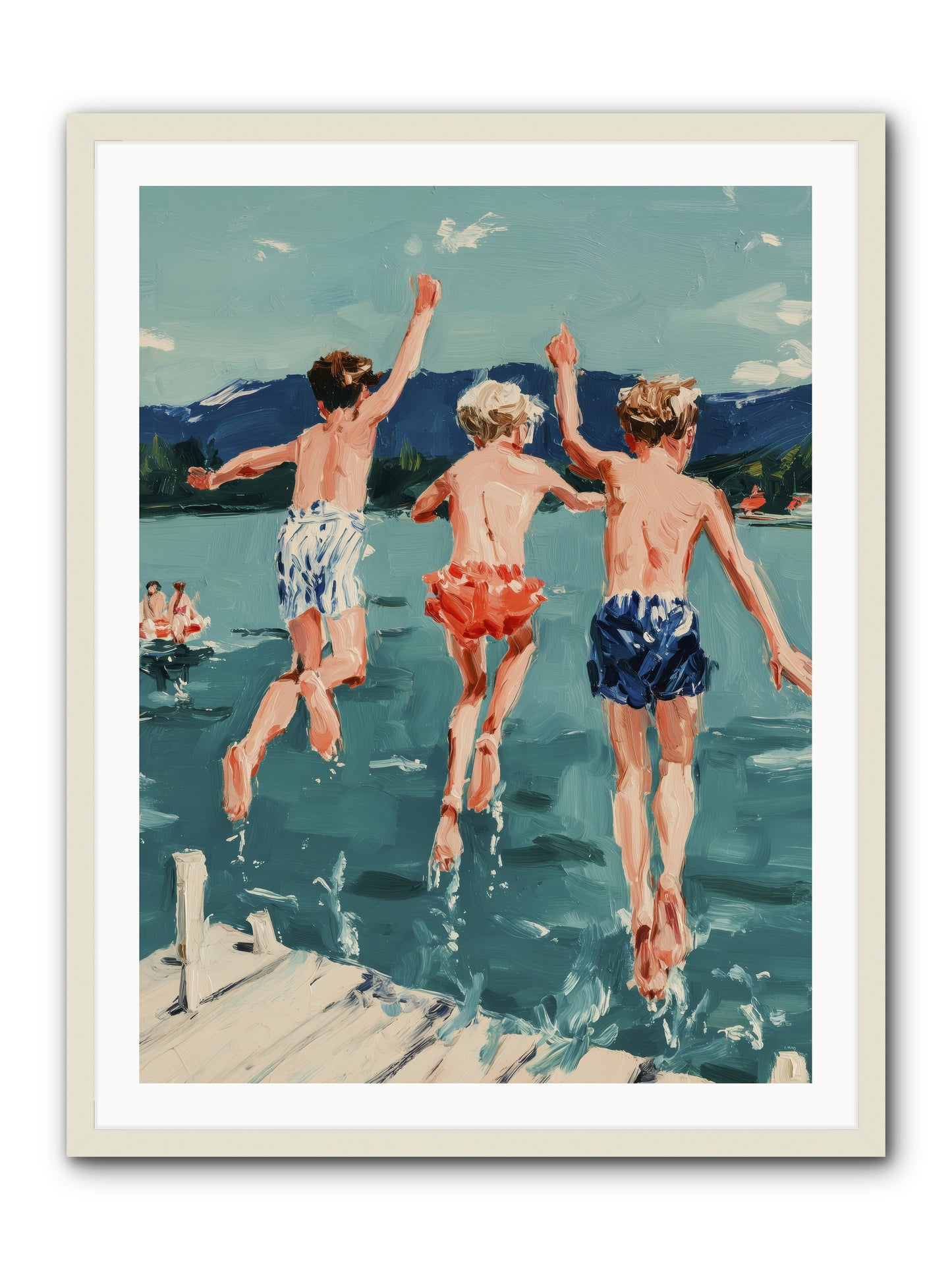 Friendship Cove -- Framed Print - White 30x40