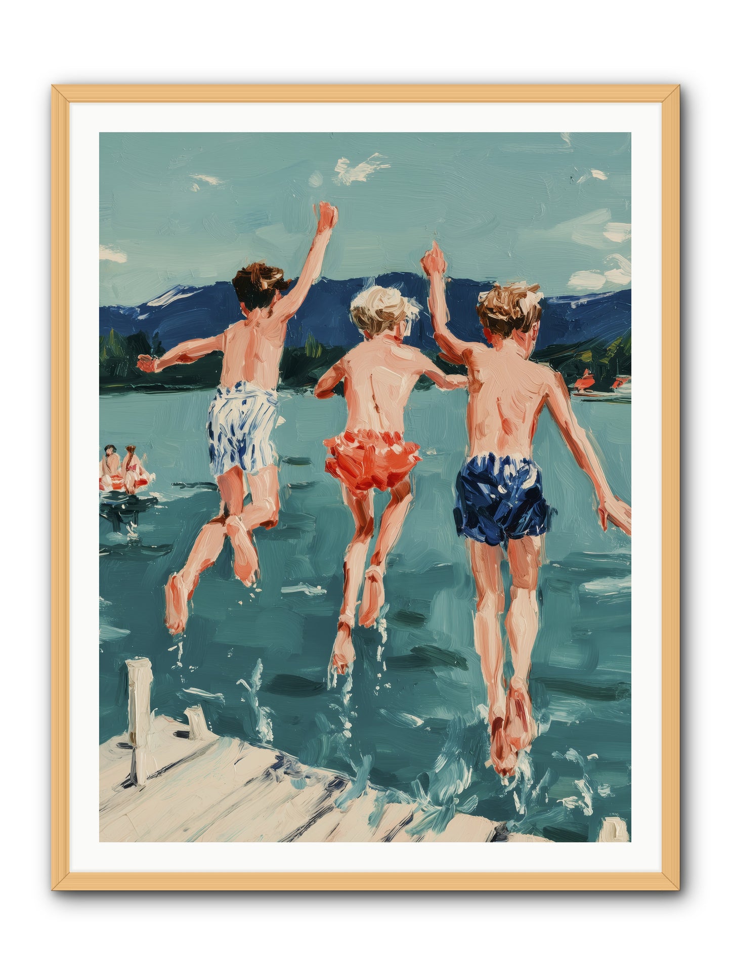 Friendship Cove -- Framed Print - Natural 36x48
