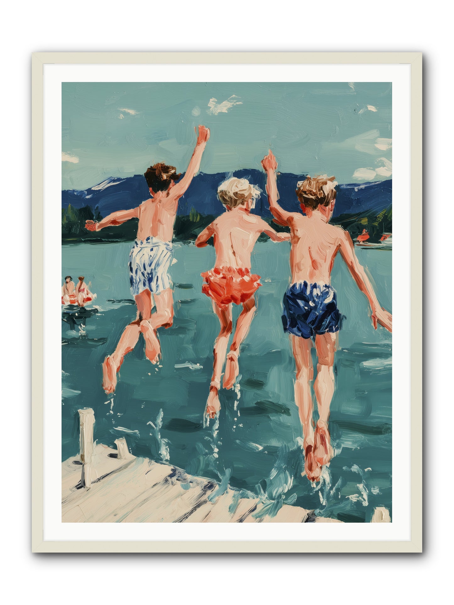 Friendship Cove -- Framed Print - White 36x48