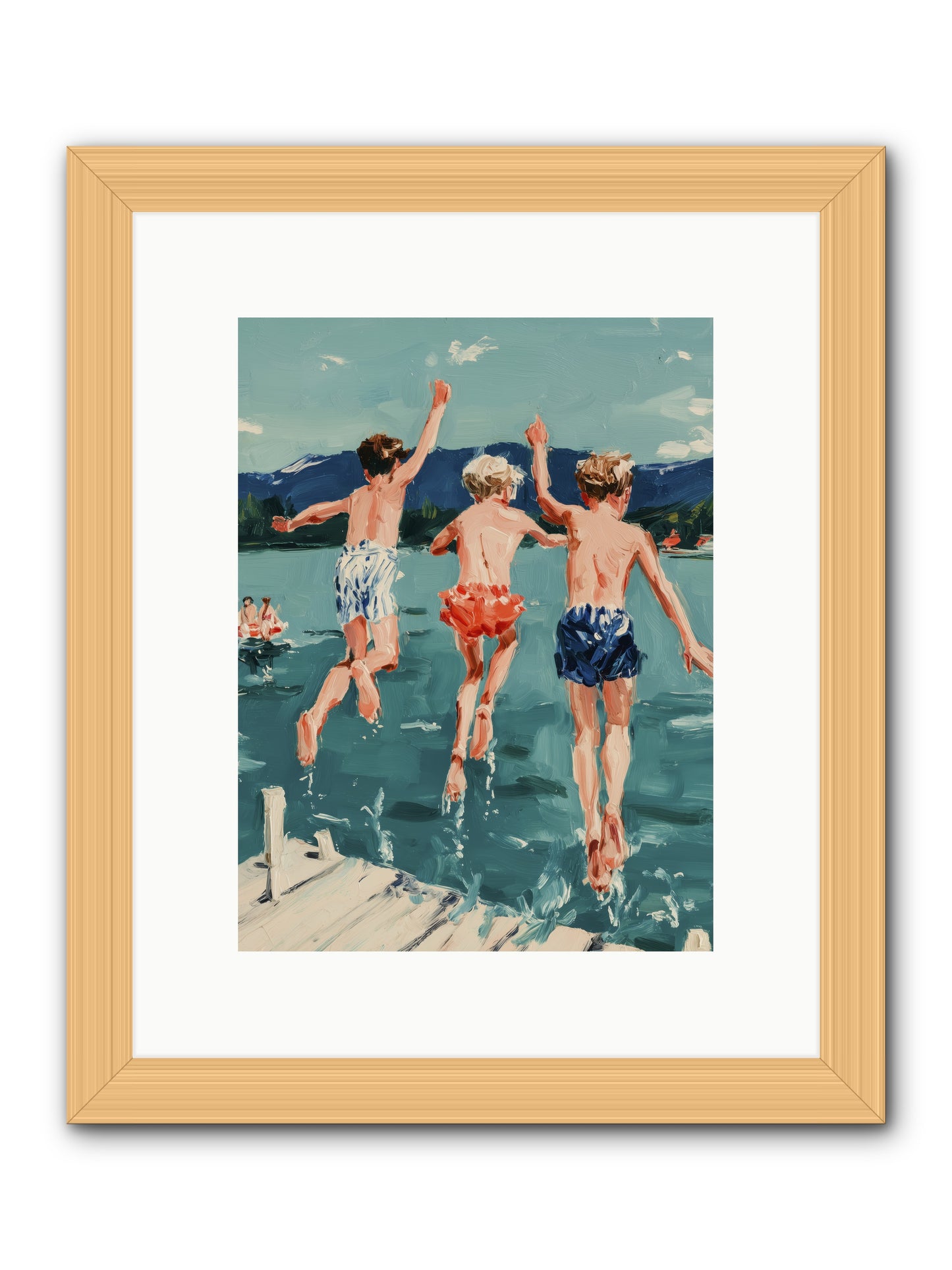 Friendship Cove -- Framed Print - Natural 9x12