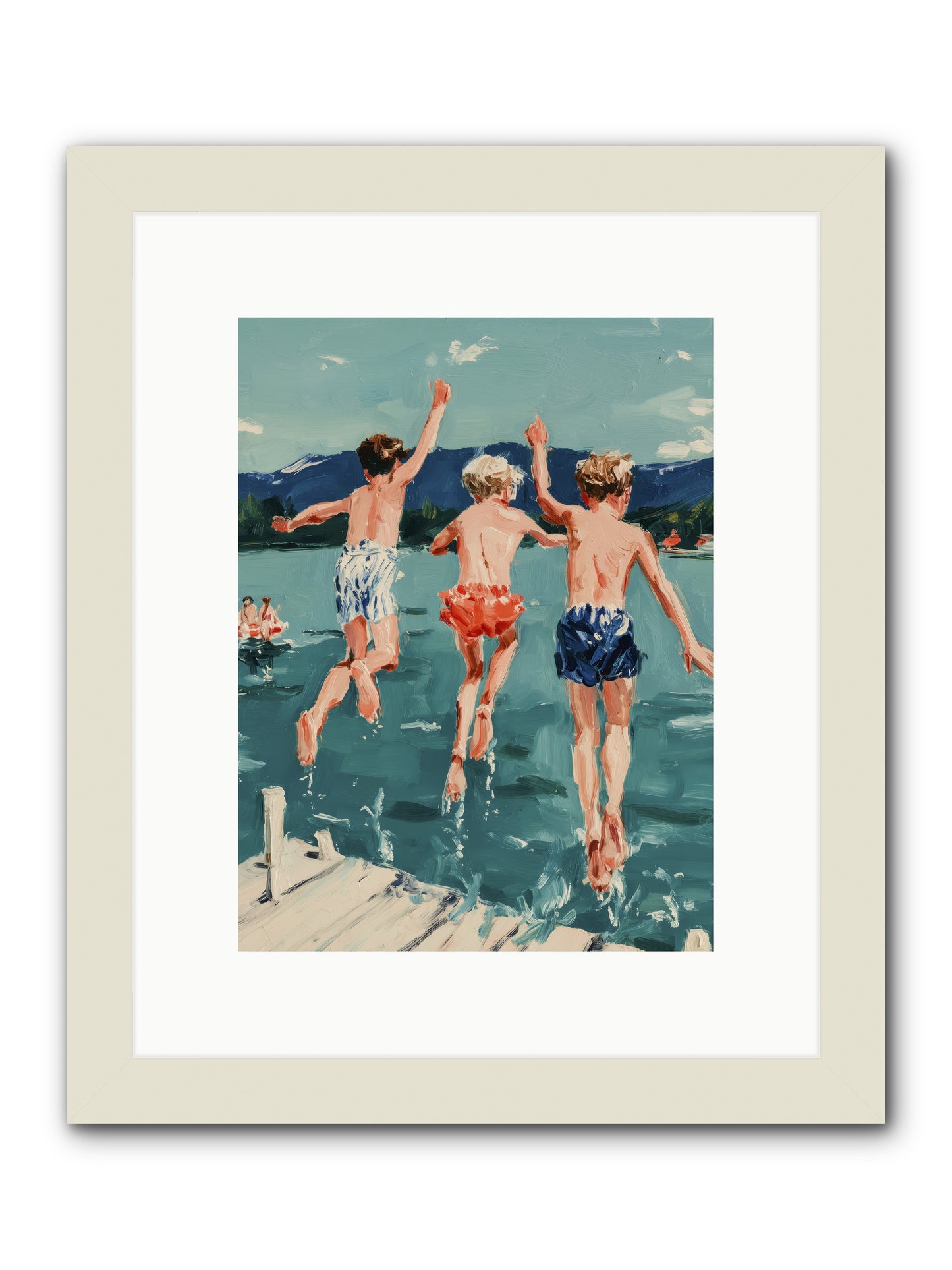 Friendship Cove -- Framed Print - White 9x12