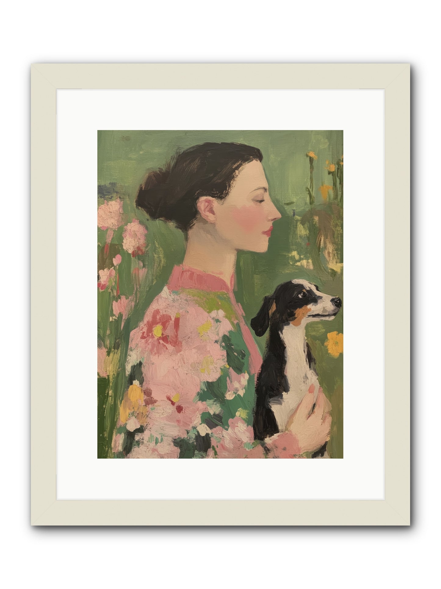 Friendship Divine -- Framed Print - White 12x16