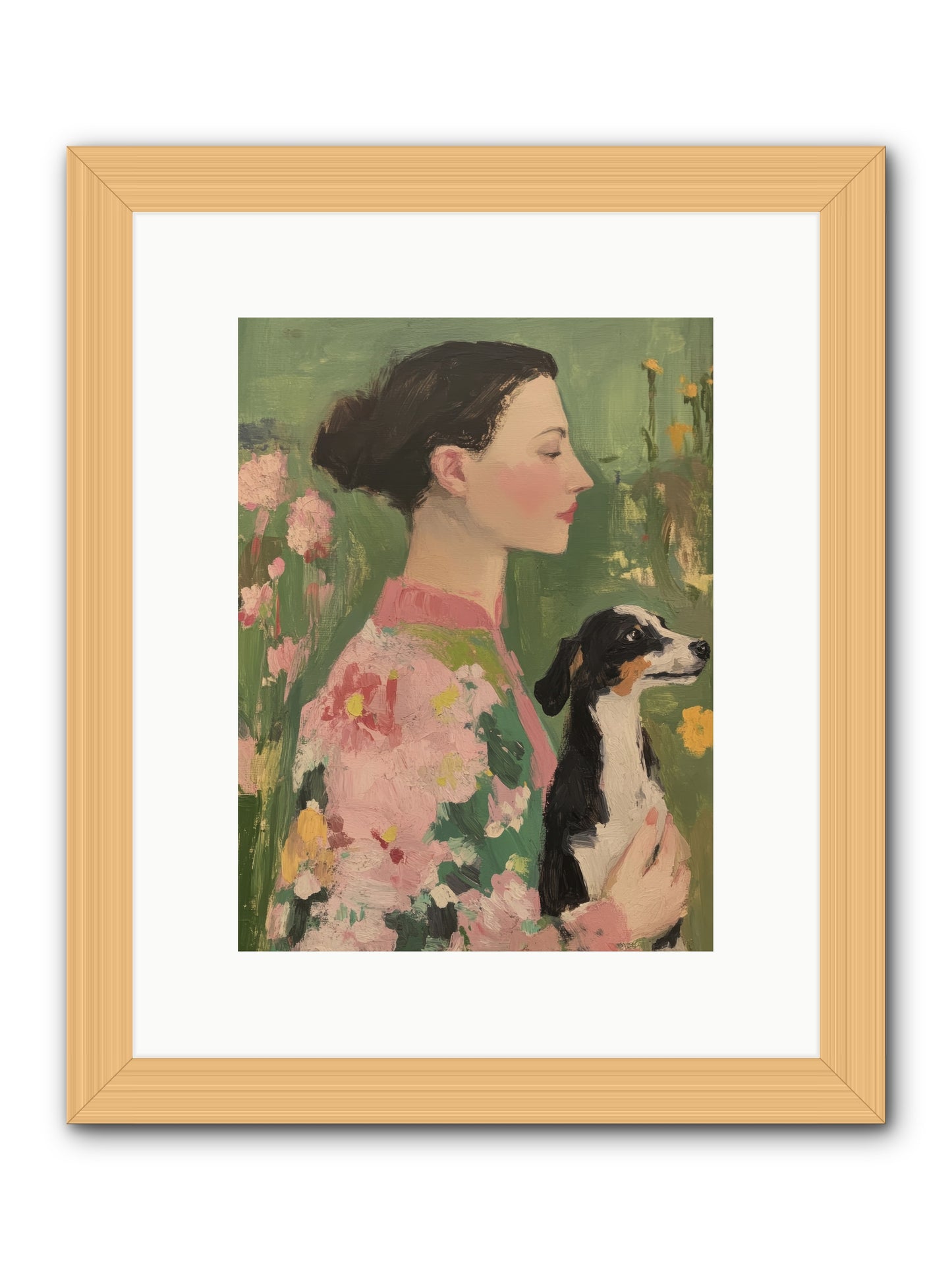 Friendship Divine -- Framed Print - Natural 9x12