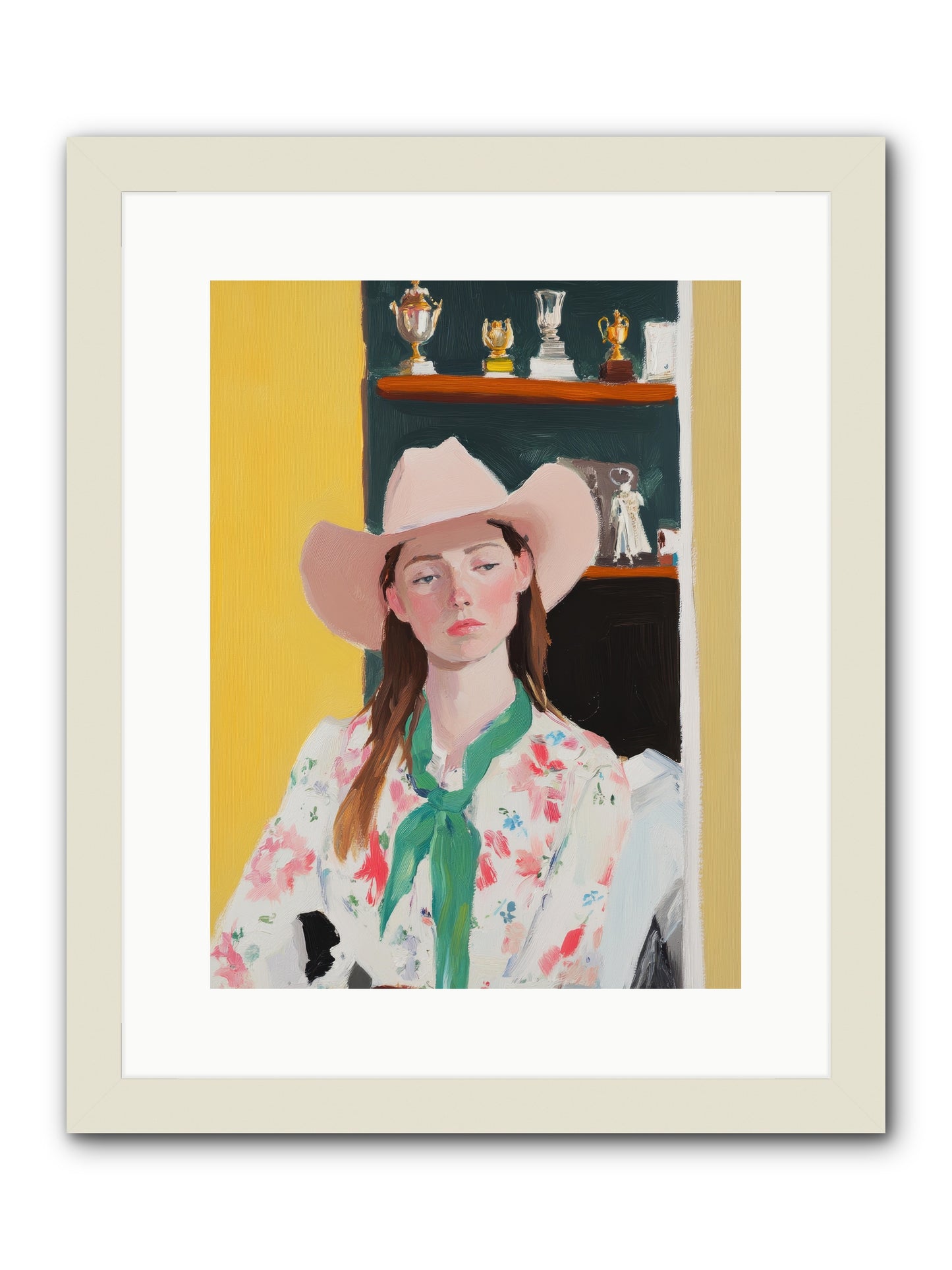 Frontier Dreamer -- Framed Print - White 12x16