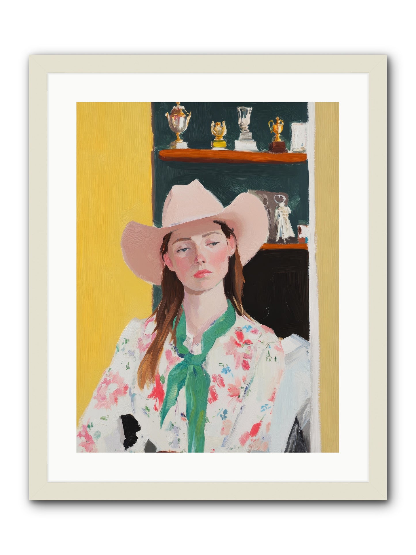 Frontier Dreamer -- Framed Print - White 18x24
