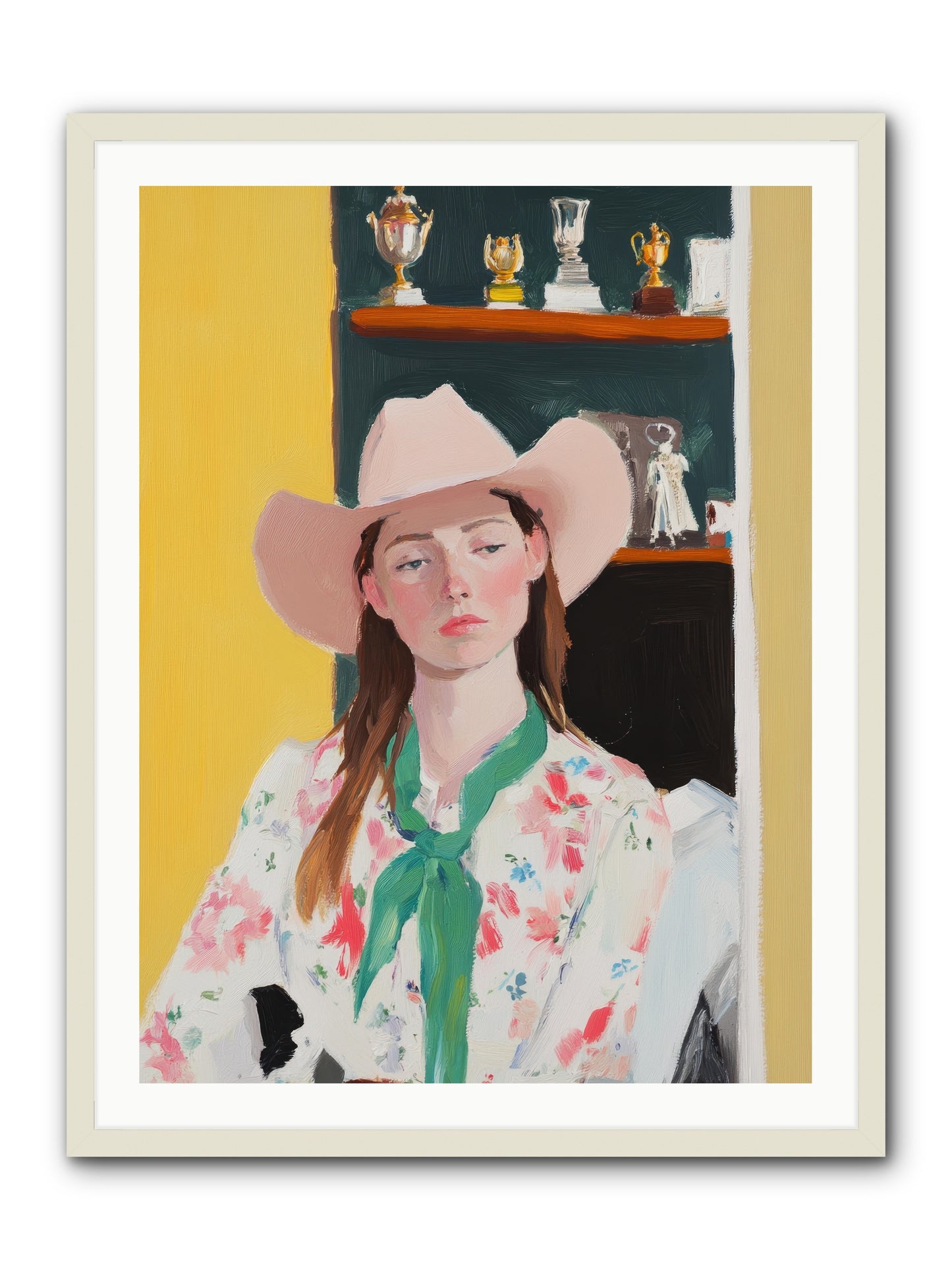 Frontier Dreamer -- Framed Print - White 30x40