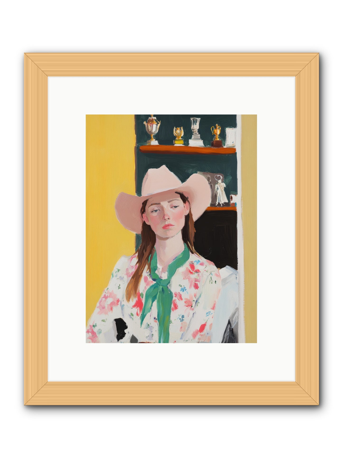 Frontier Dreamer -- Framed Print - Natural 9x12