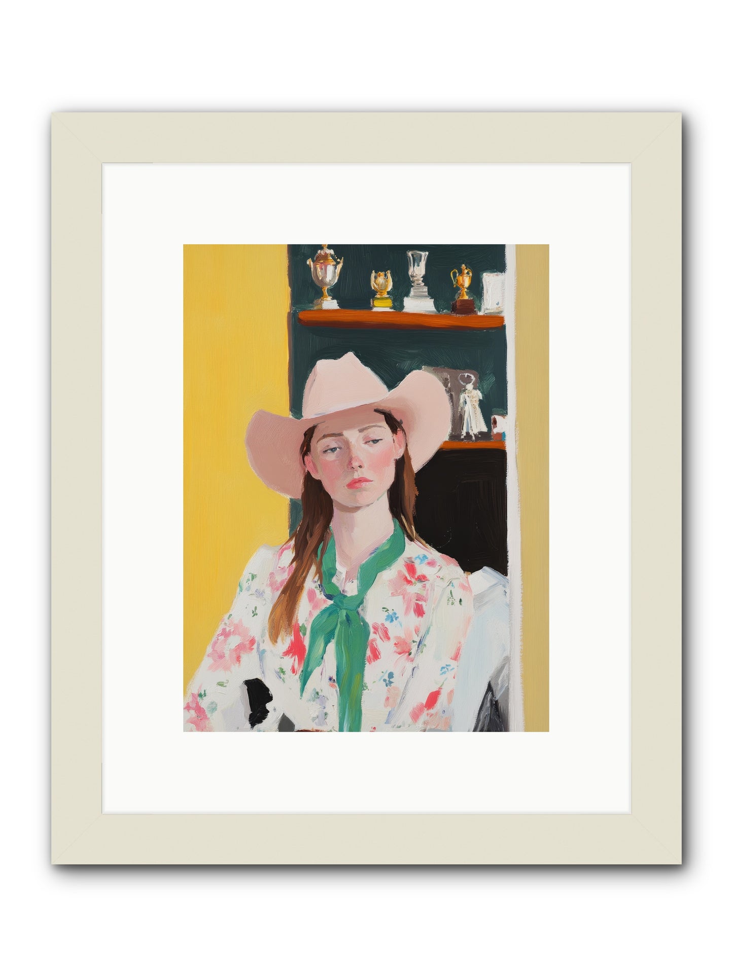 Frontier Dreamer -- Framed Print - White 9x12