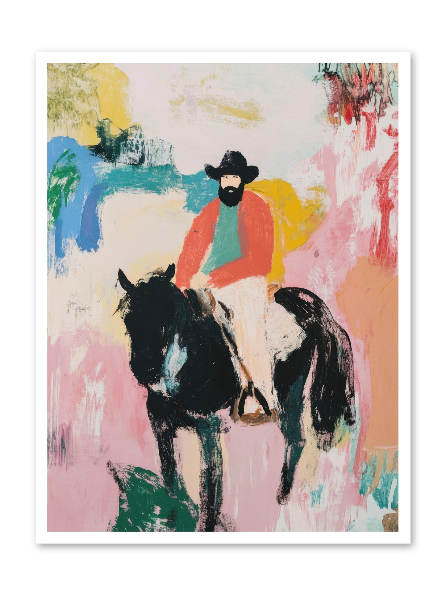 Frontier Fury -- Loose Canvas Print 30x40