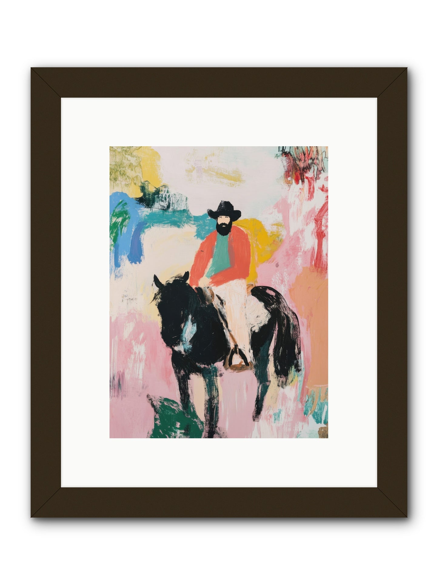 Frontier Fury -- Framed Print - Black 9x12