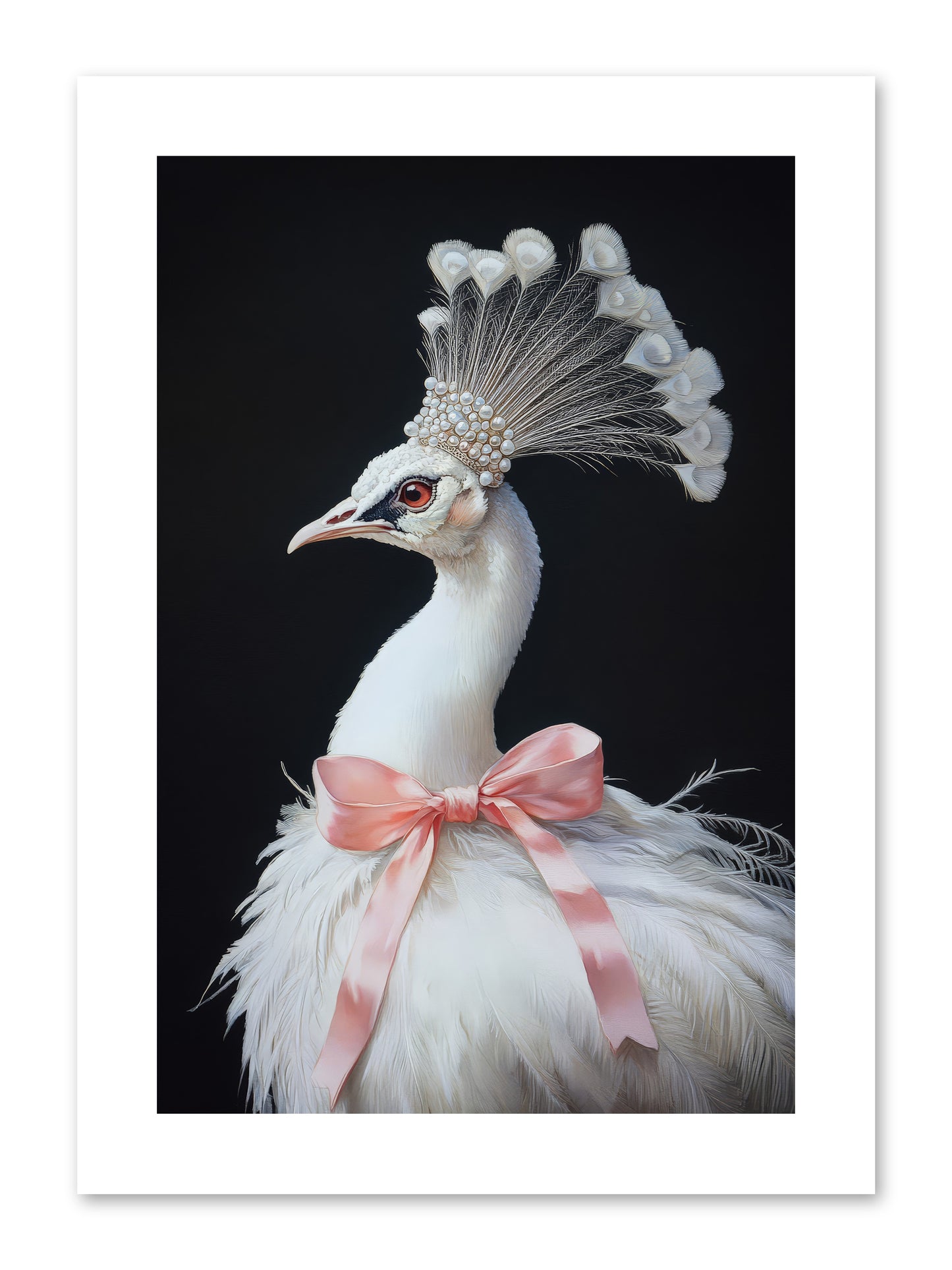 Frost Feathered Majesty -- Paper Print 8x12