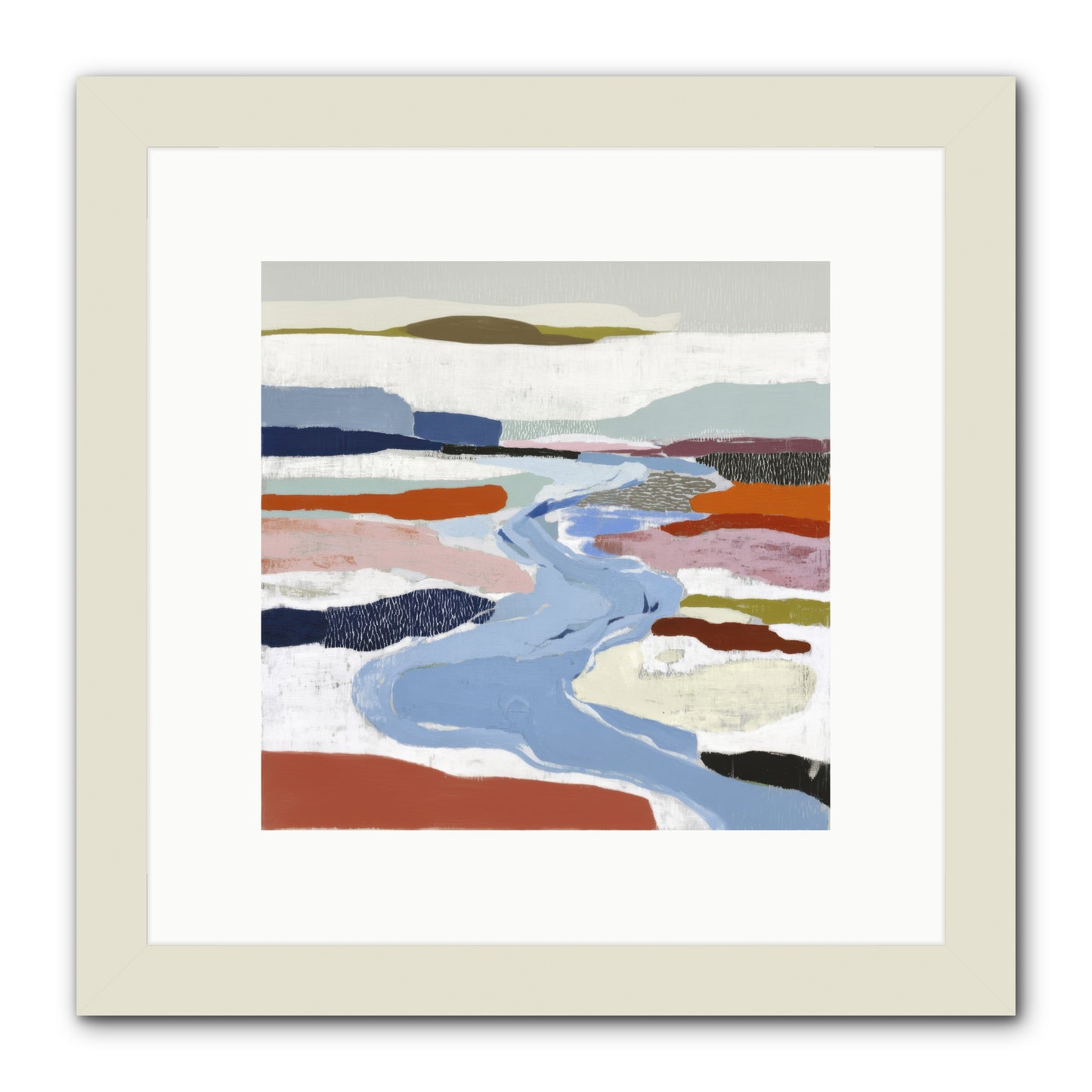 Frost Wing -- Framed Print - White 10x10