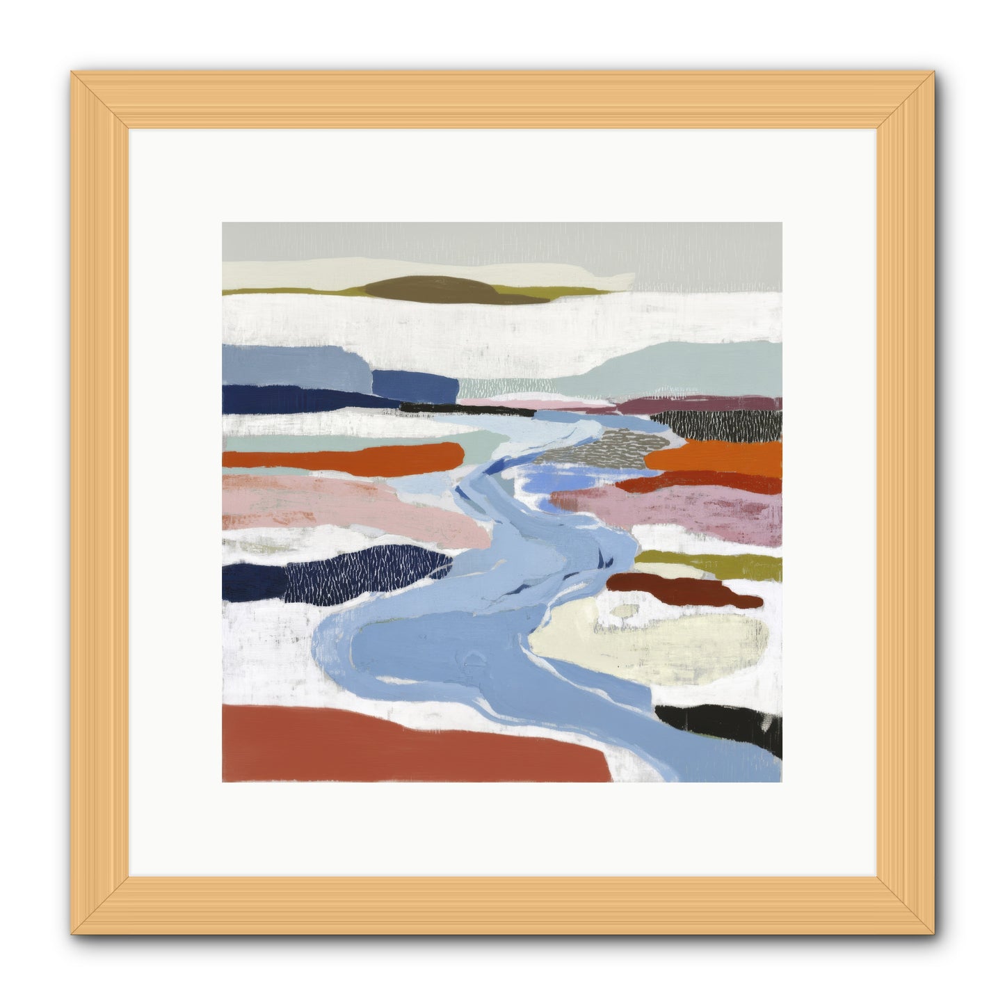Frost Wing -- Framed Print - Natural 12x12