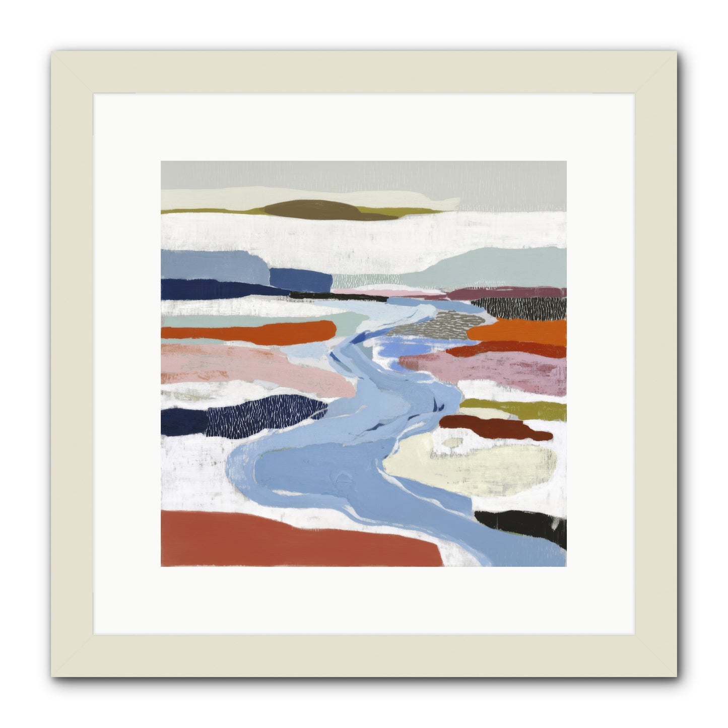 Frost Wing -- Framed Print - White 12x12