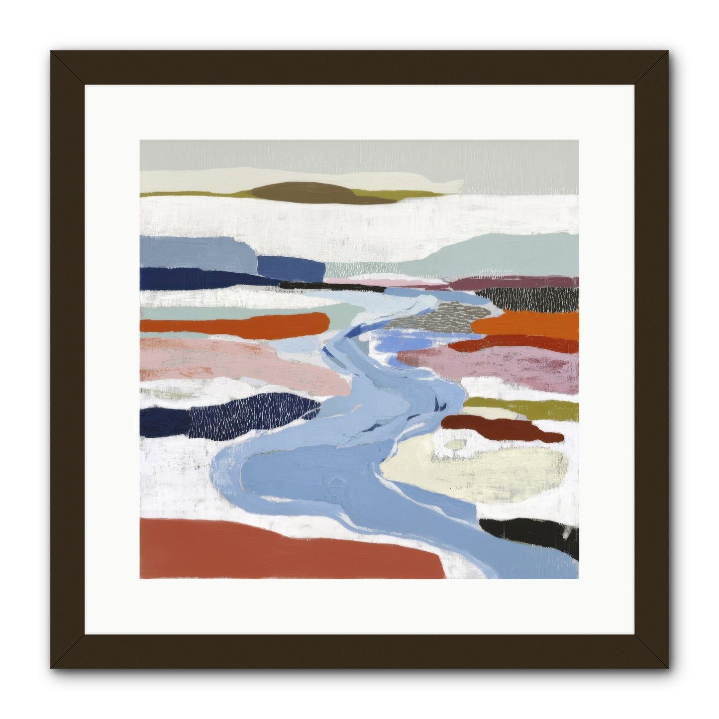 Frost Wing -- Framed Print - Black 16x16