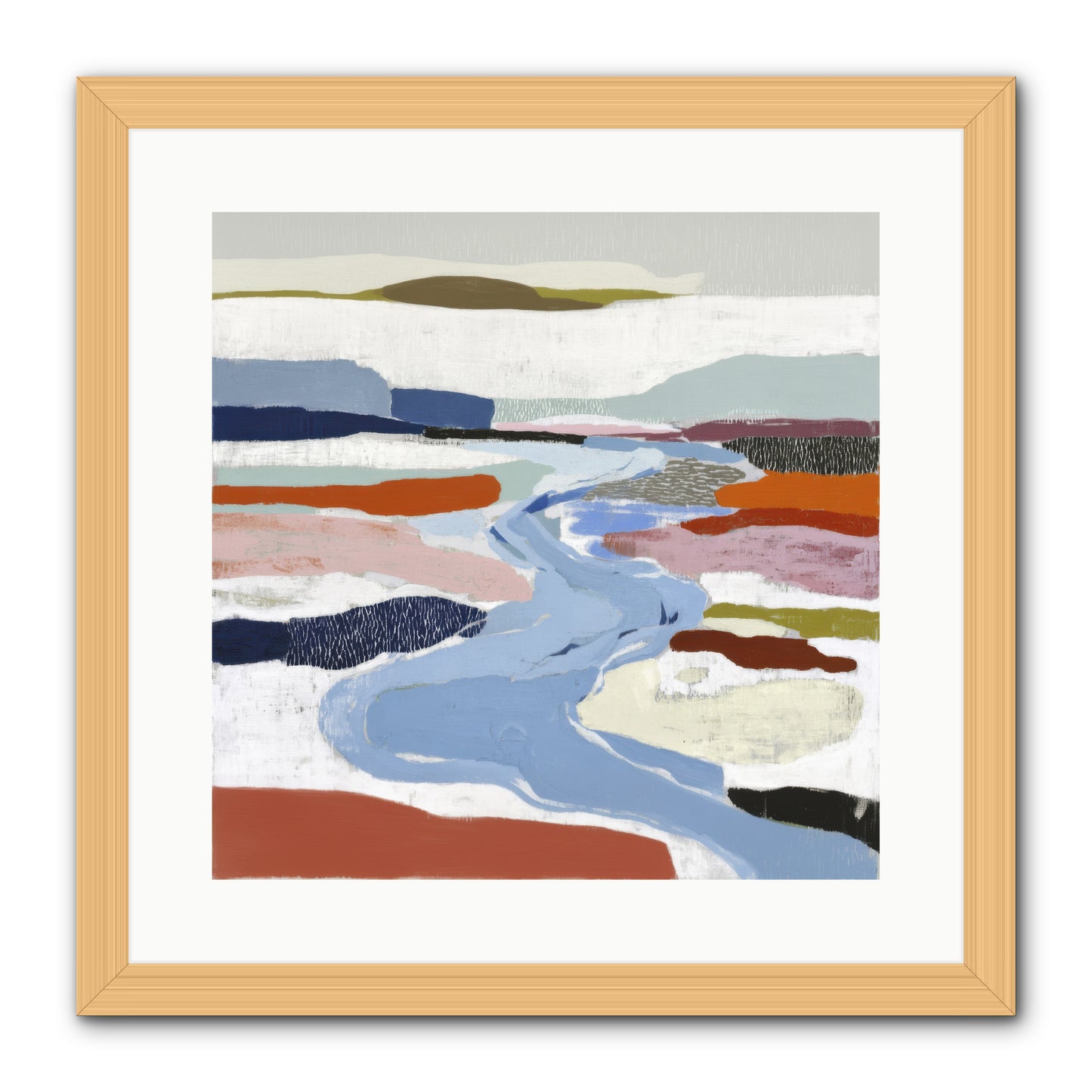 Frost Wing -- Framed Print - Natural 16x16