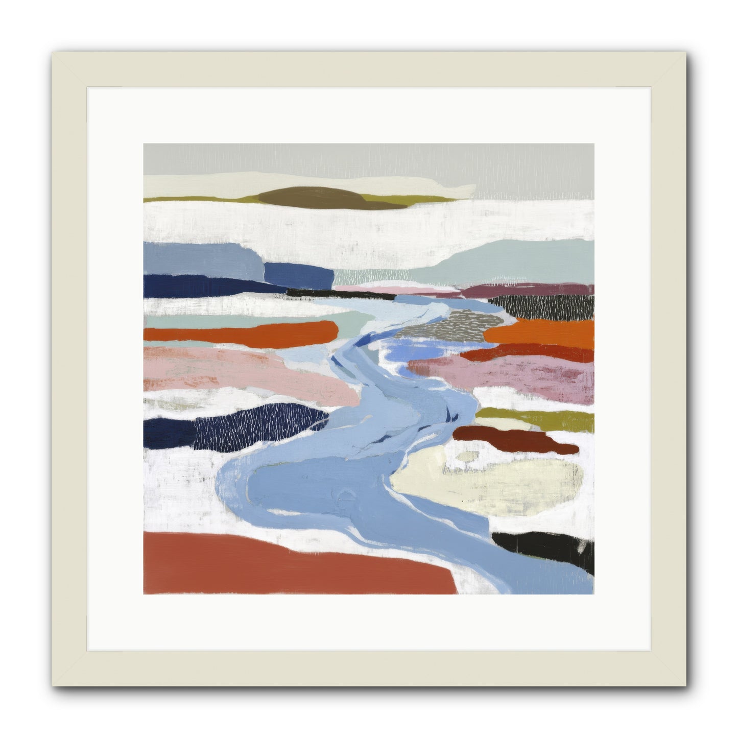Frost Wing -- Framed Print - White 16x16
