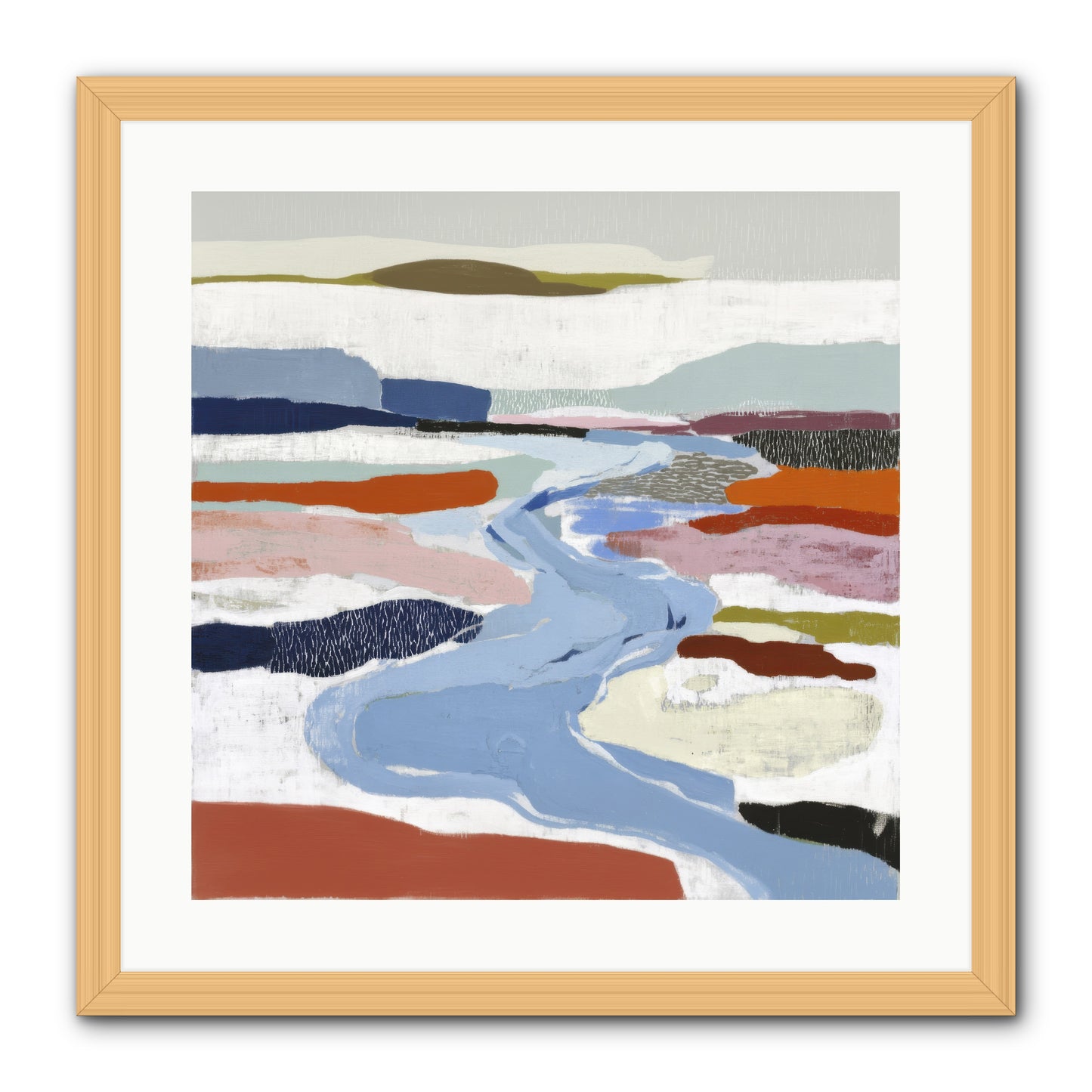 Frost Wing -- Framed Print - Natural 20x20