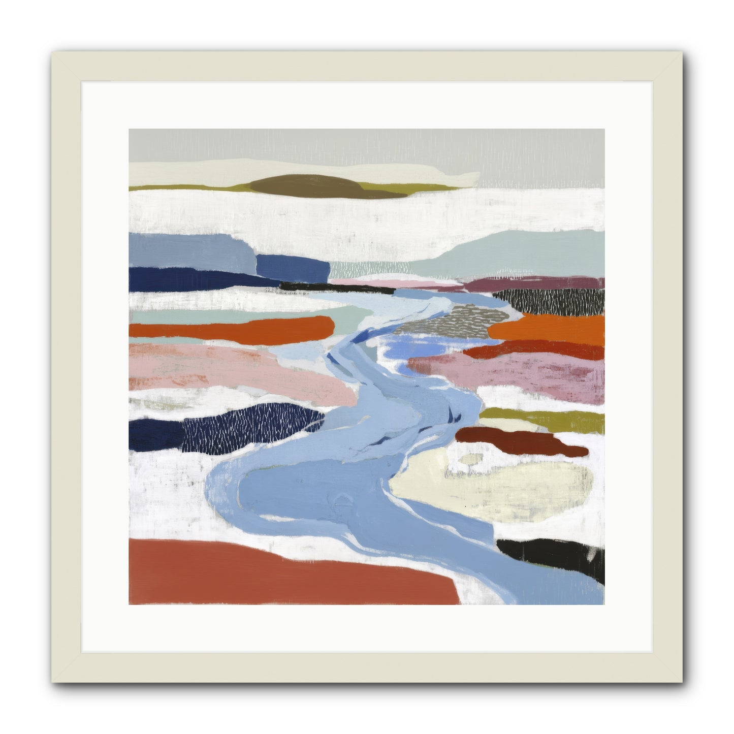Frost Wing -- Framed Print - White 20x20