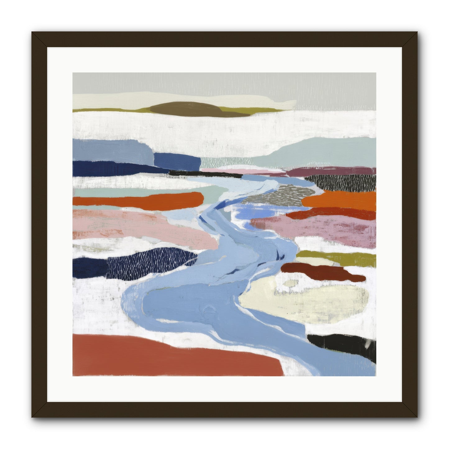 Frost Wing -- Framed Print - Black 24x24