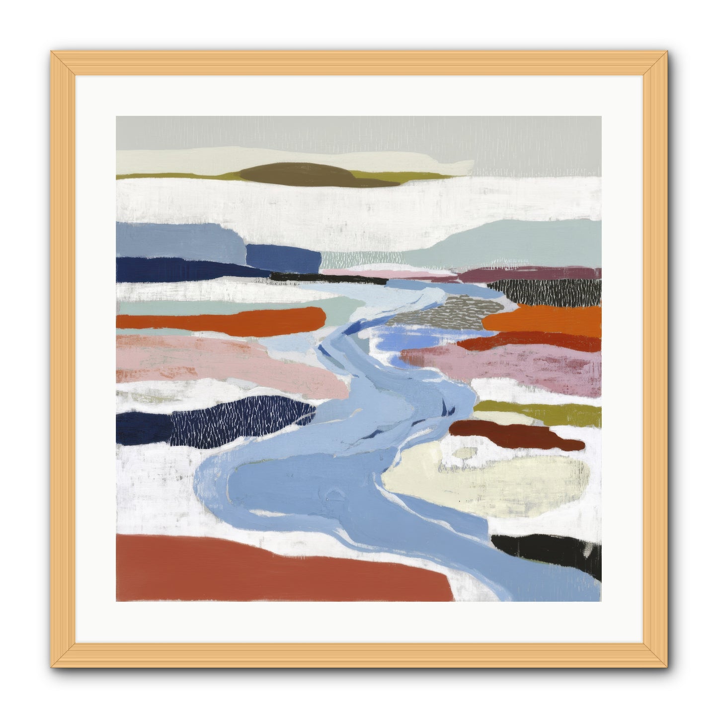 Frost Wing -- Framed Print - Natural 24x24
