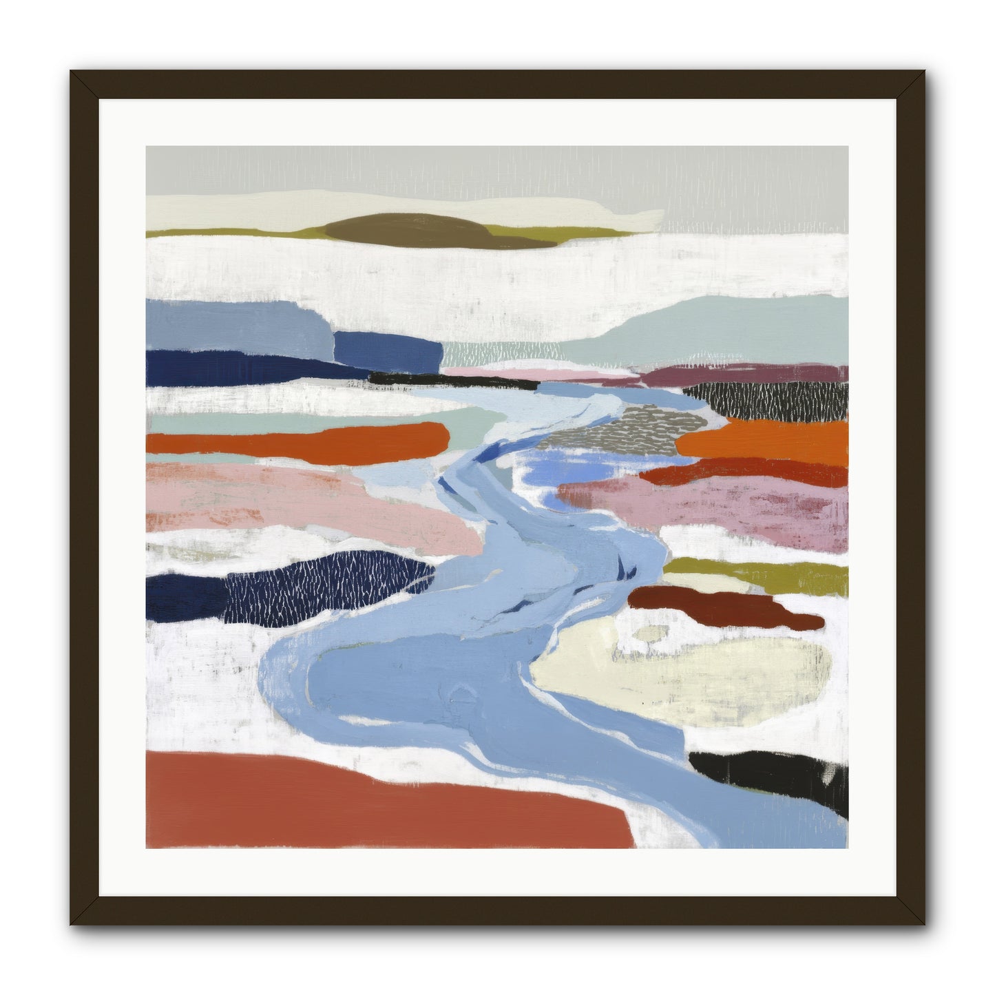 Frost Wing -- Framed Print - Black 30x30