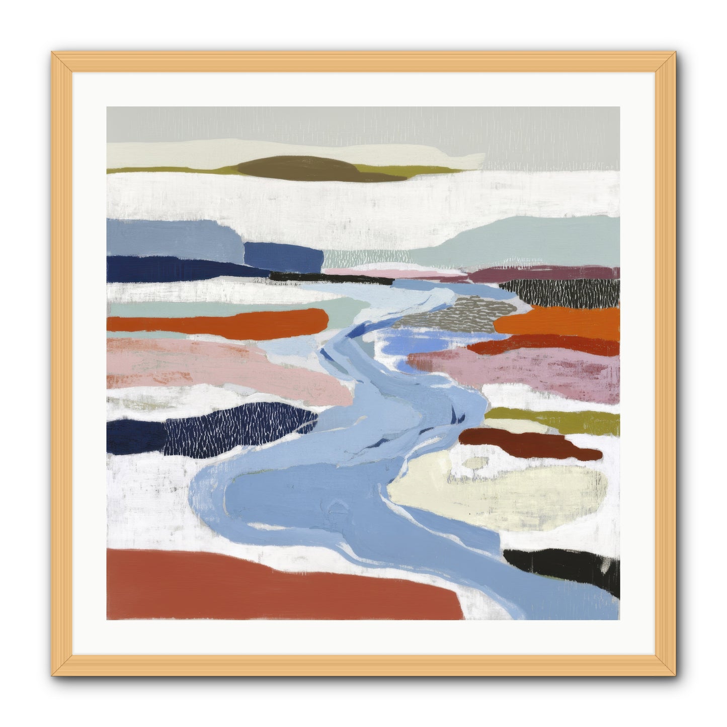 Frost Wing -- Framed Print - Natural 30x30