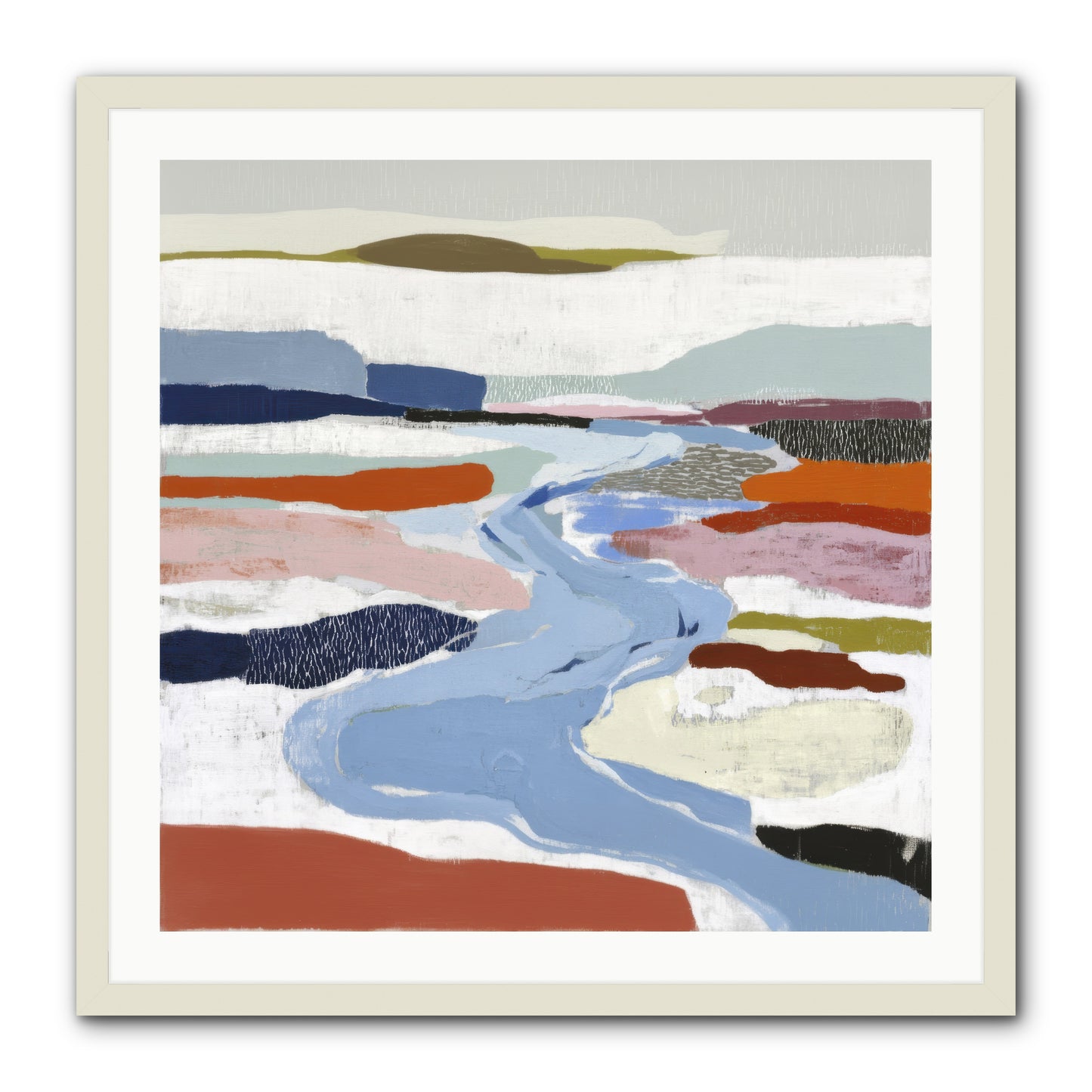 Frost Wing -- Framed Print - White 30x30