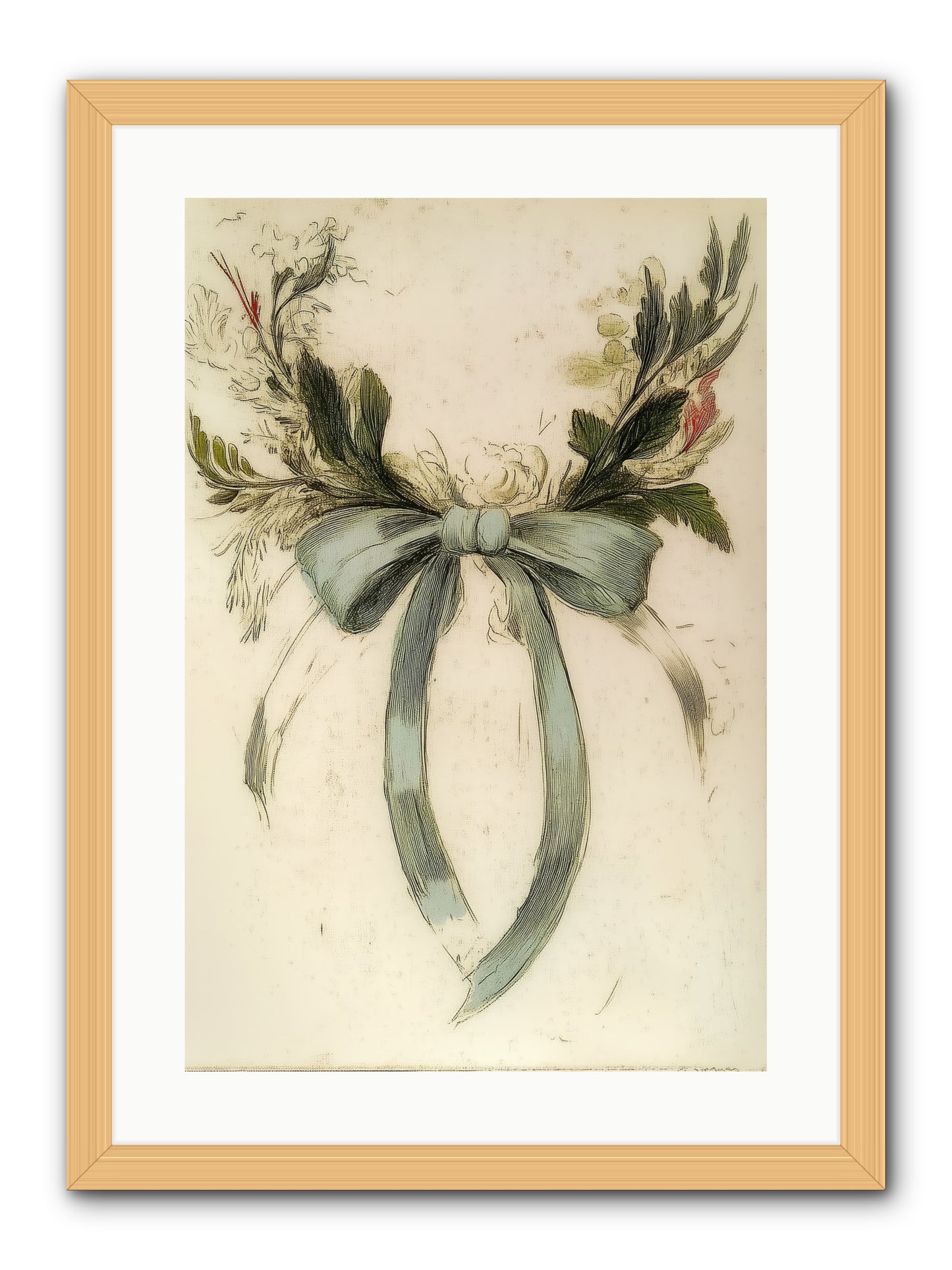 Frosted SIlk -- Framed Print - Natural 16x24