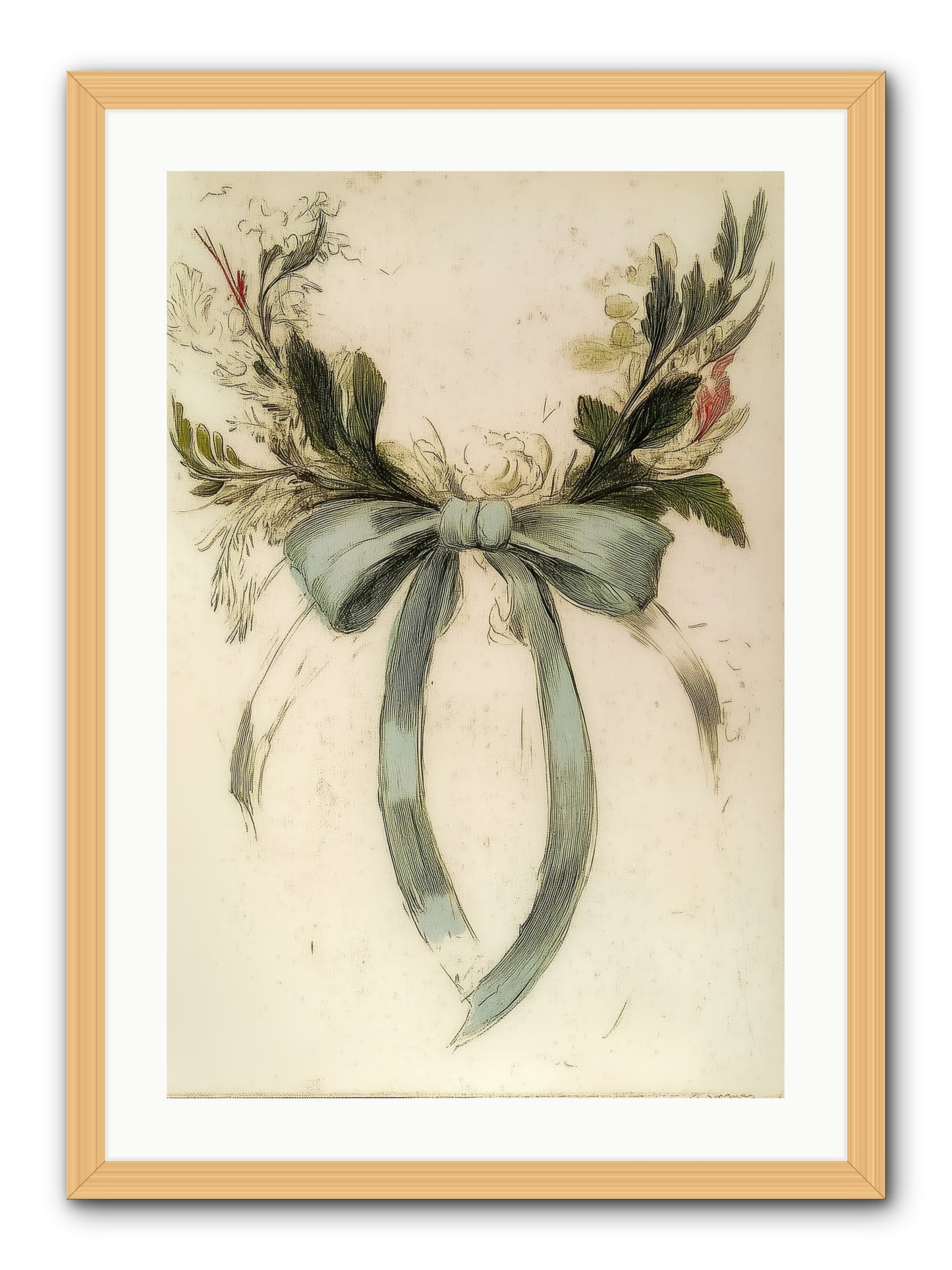Frosted SIlk -- Framed Print - Natural 20x30
