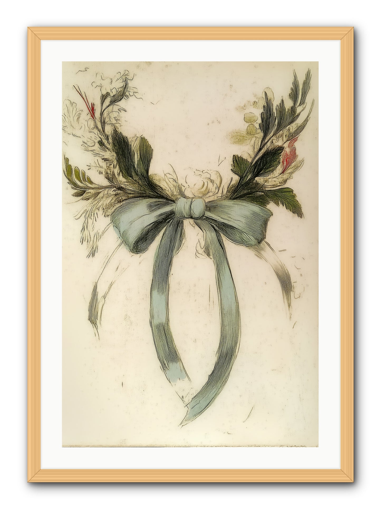 Frosted SIlk -- Framed Print - Natural 24x36