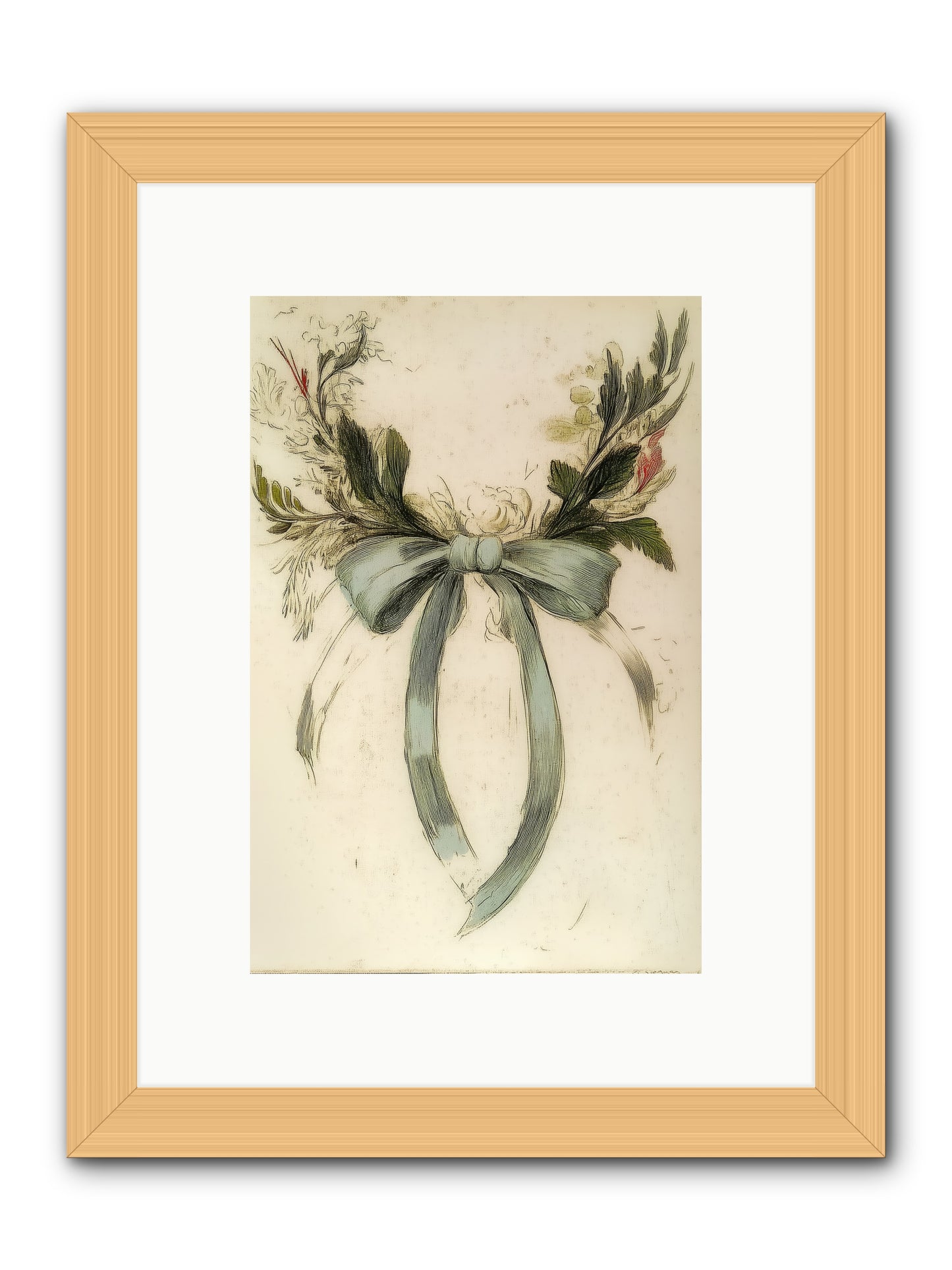 Frosted SIlk -- Framed Print - Natural 8x12