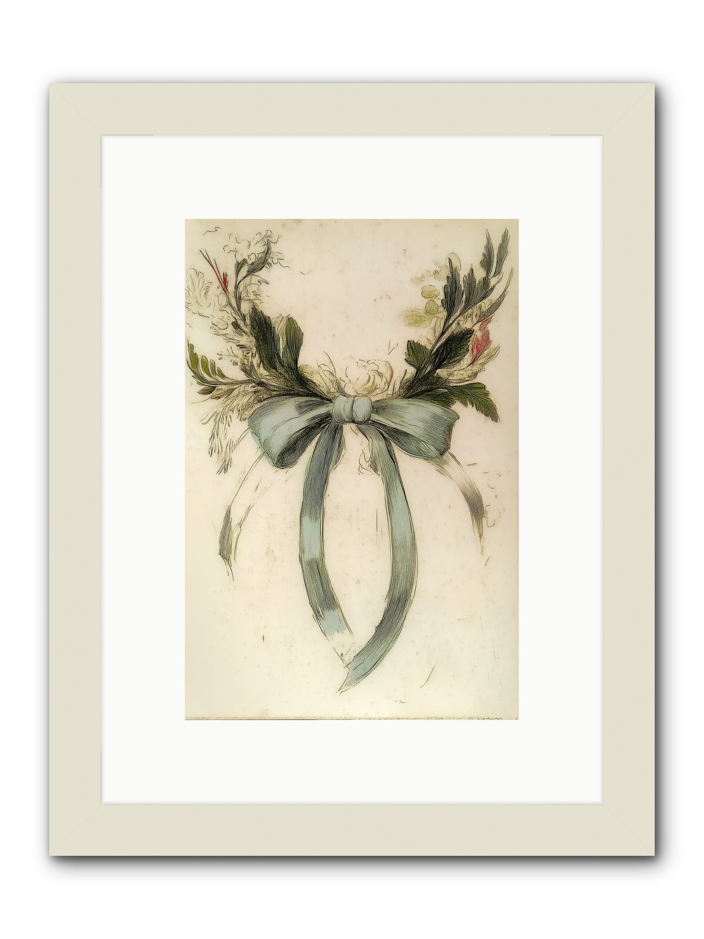 Frosted SIlk -- Framed Print - White 8x12