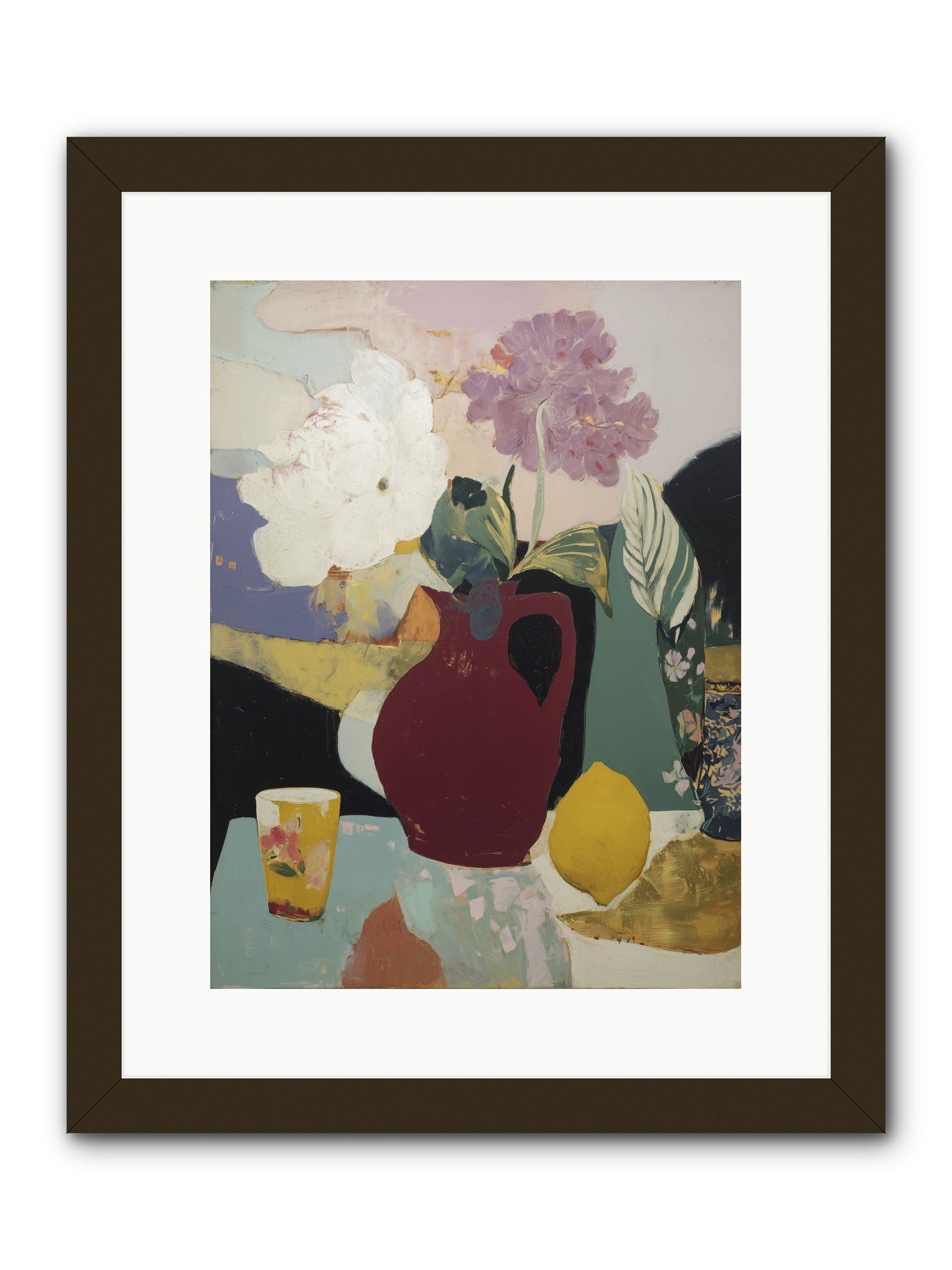 Fruit and Shadow -- Framed Print - Black 12x16