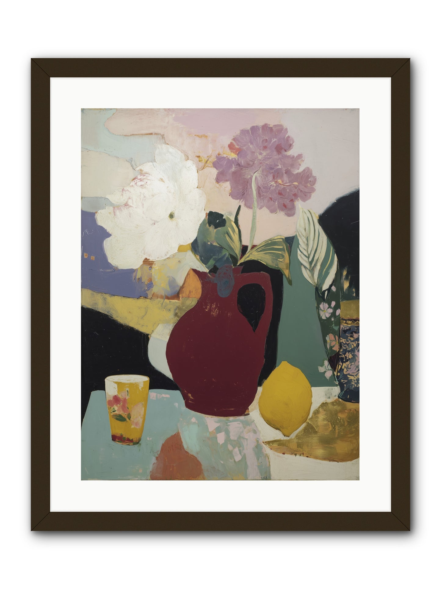 Fruit and Shadow -- Framed Print - Black 18x24