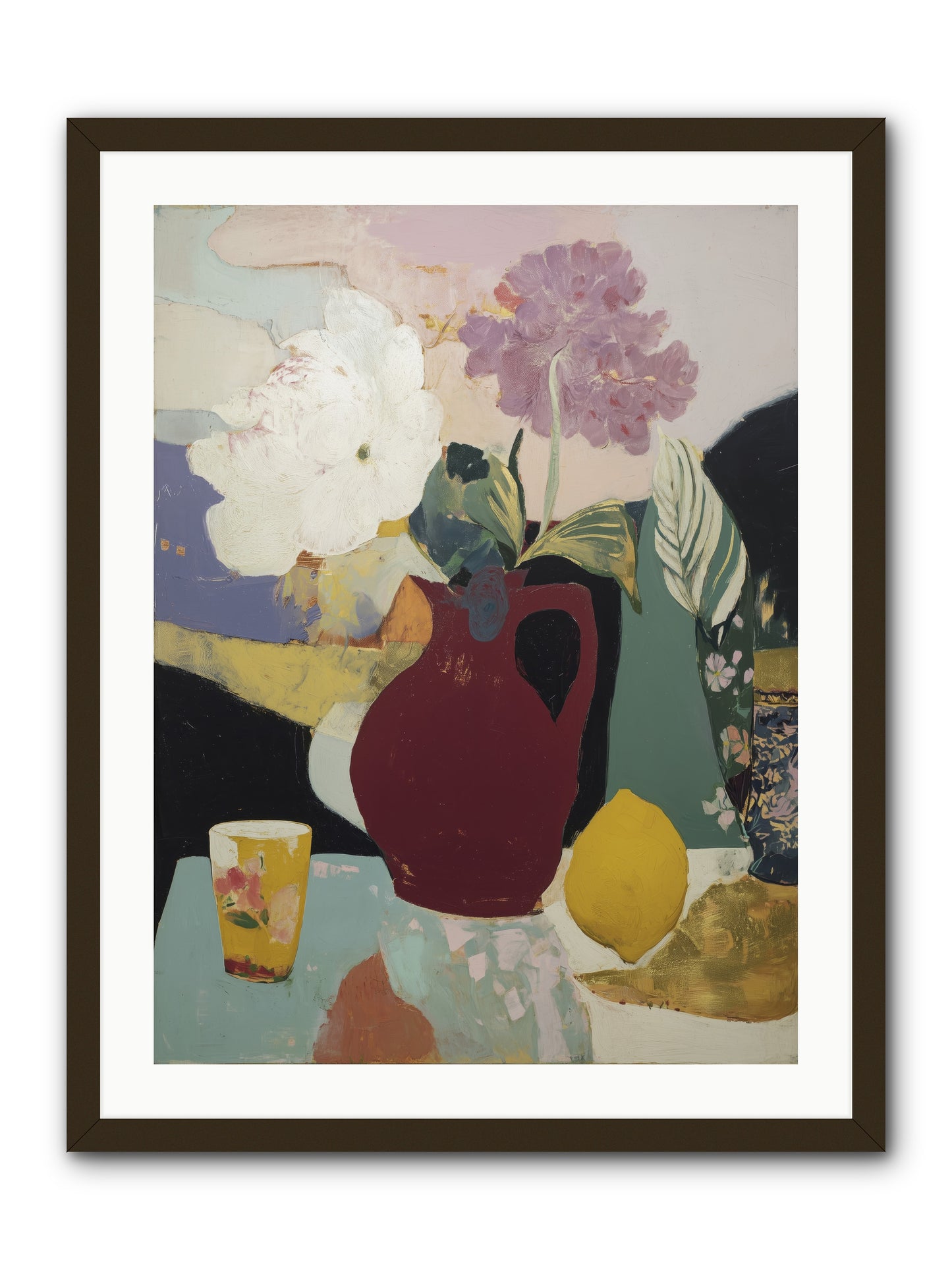Fruit and Shadow -- Framed Print - Black 24x32