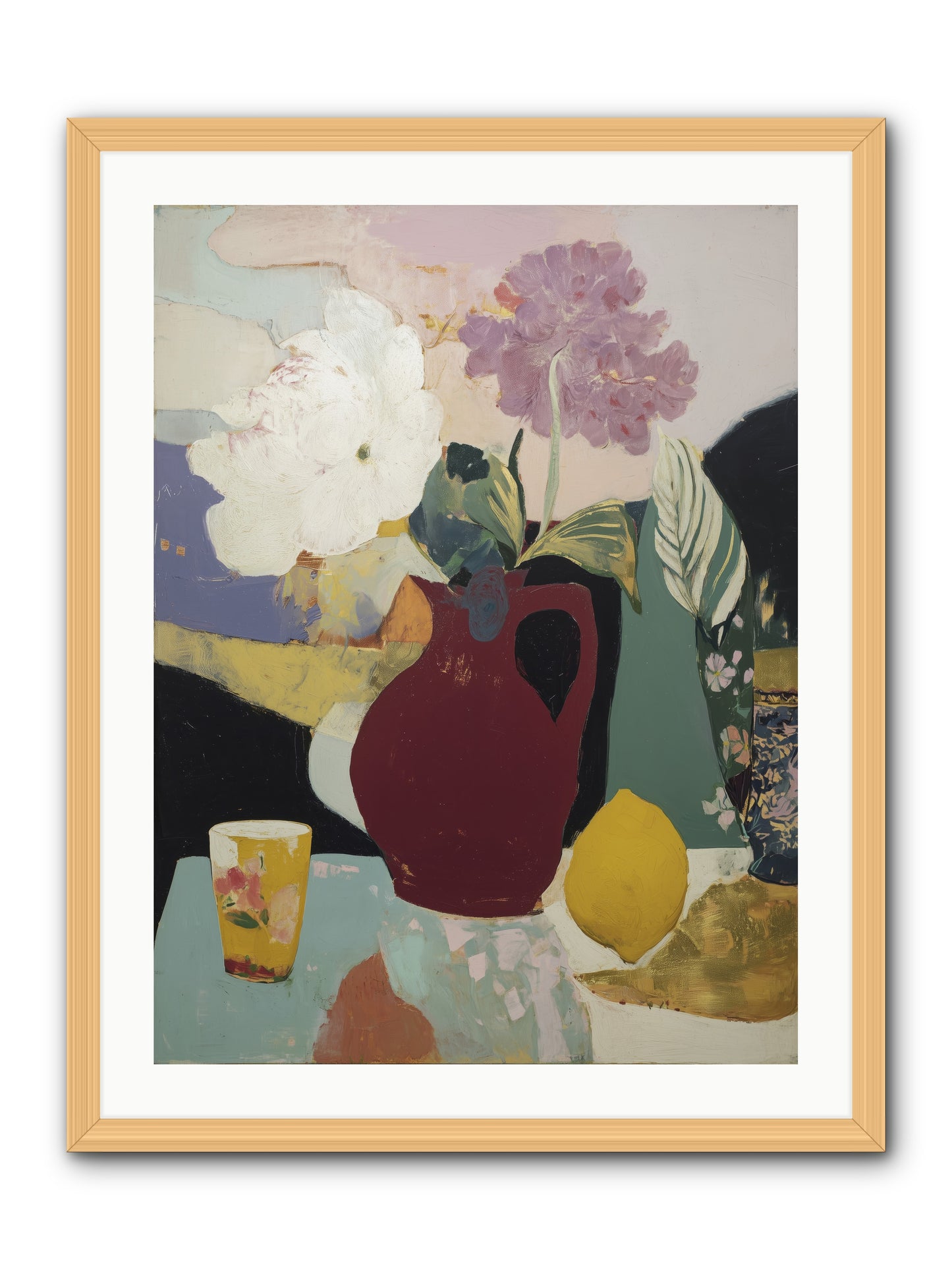 Fruit and Shadow -- Framed Print - Natural 24x32