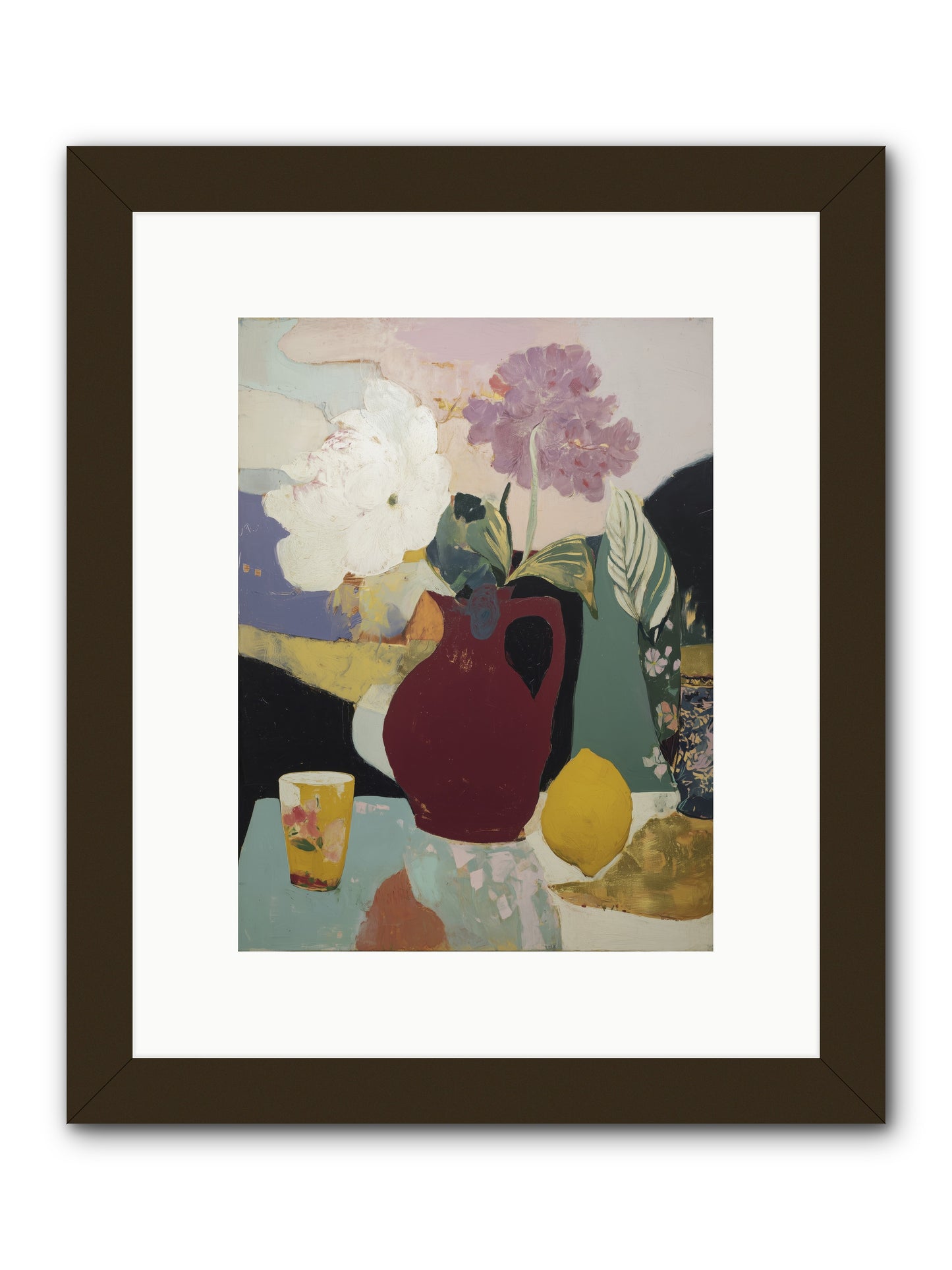 Fruit and Shadow -- Framed Print - Black 9x12