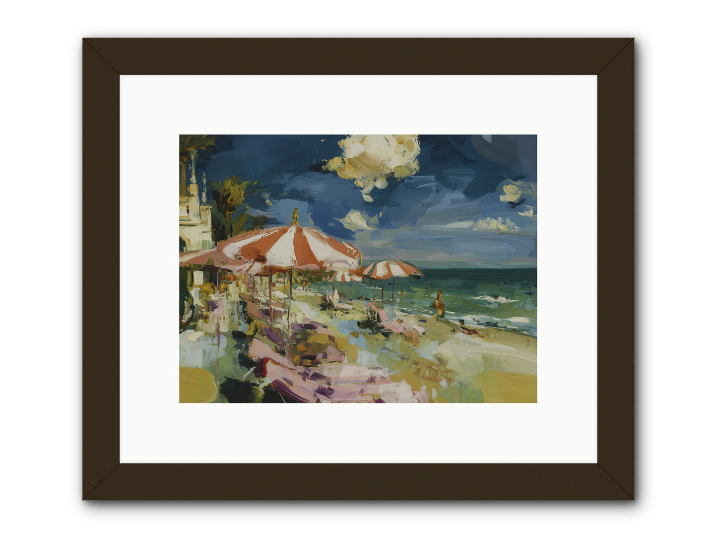 Gallic Shore Glory -- Framed Print - Black 12x9