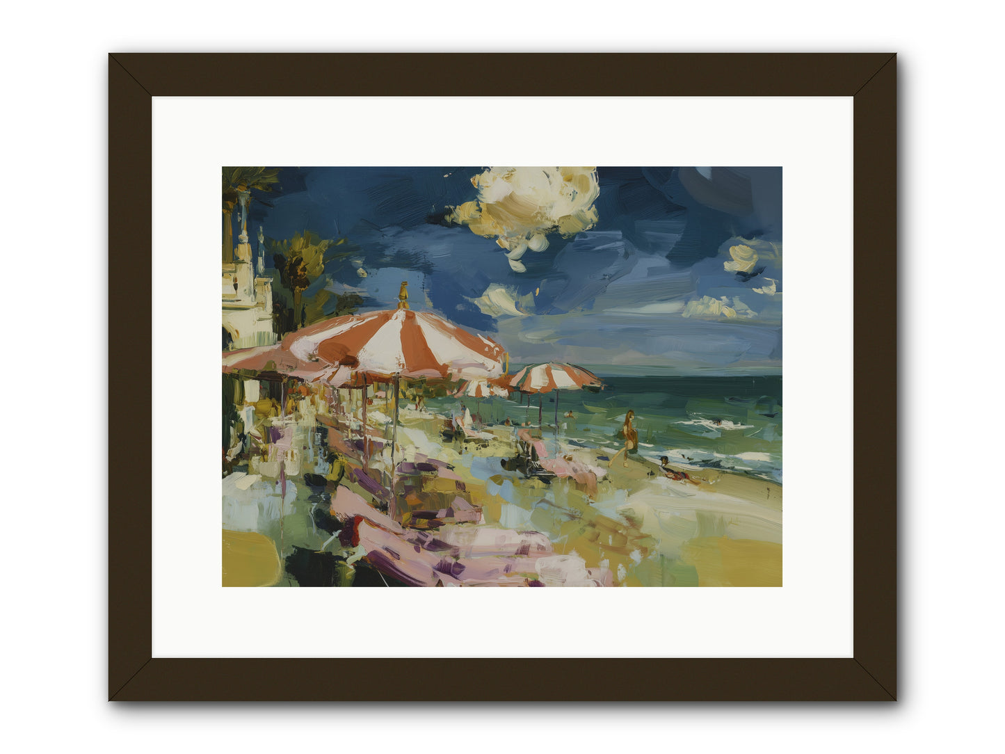 Gallic Shore Glory -- Framed Print - Black 16x12