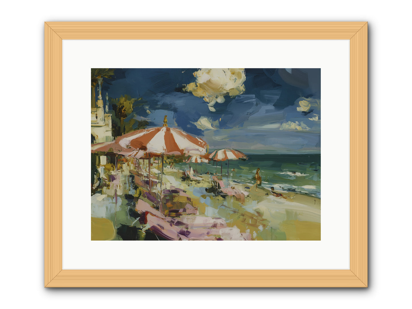 Gallic Shore Glory -- Framed Print - Natural 16x12