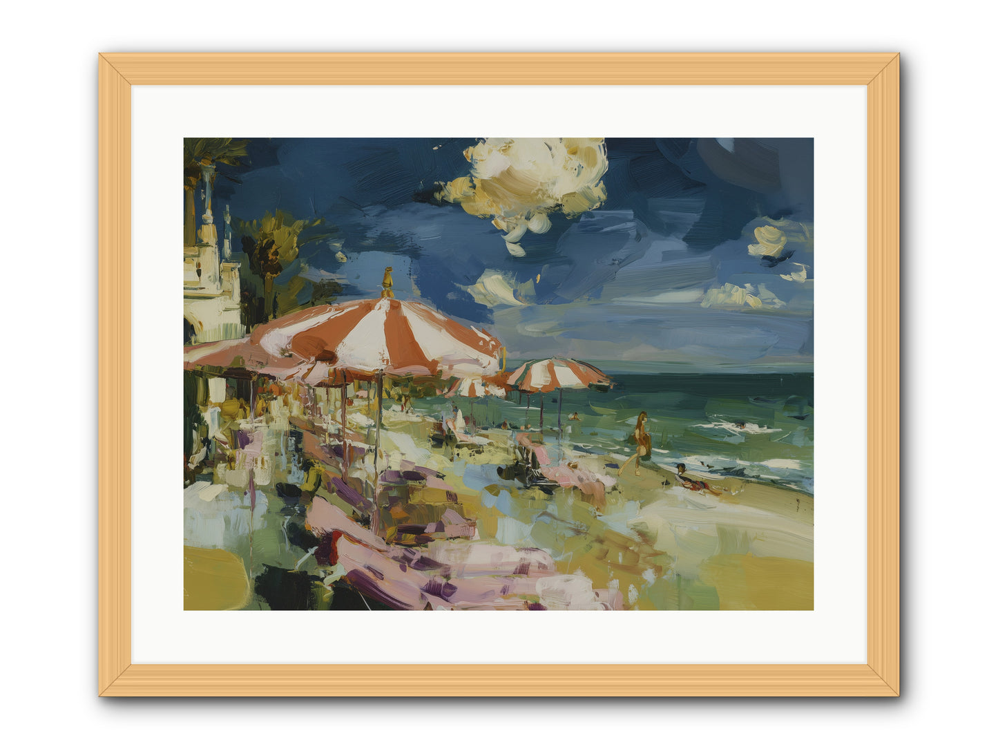 Gallic Shore Glory -- Framed Print - Natural 24x18