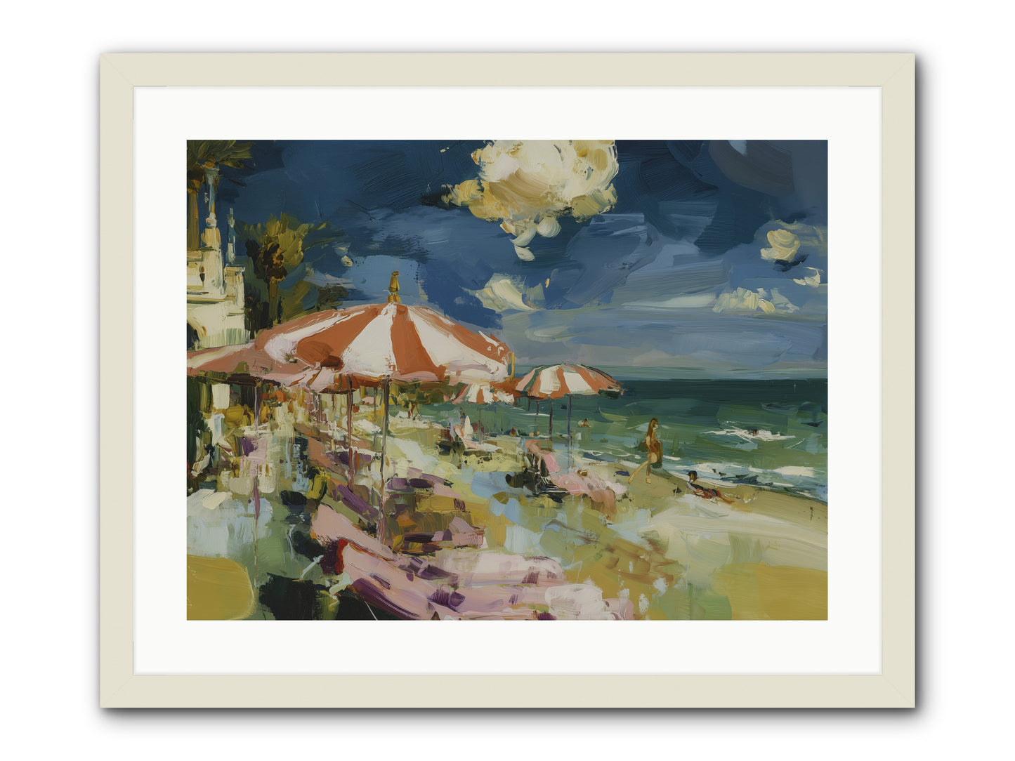 Gallic Shore Glory -- Framed Print - White 24x18