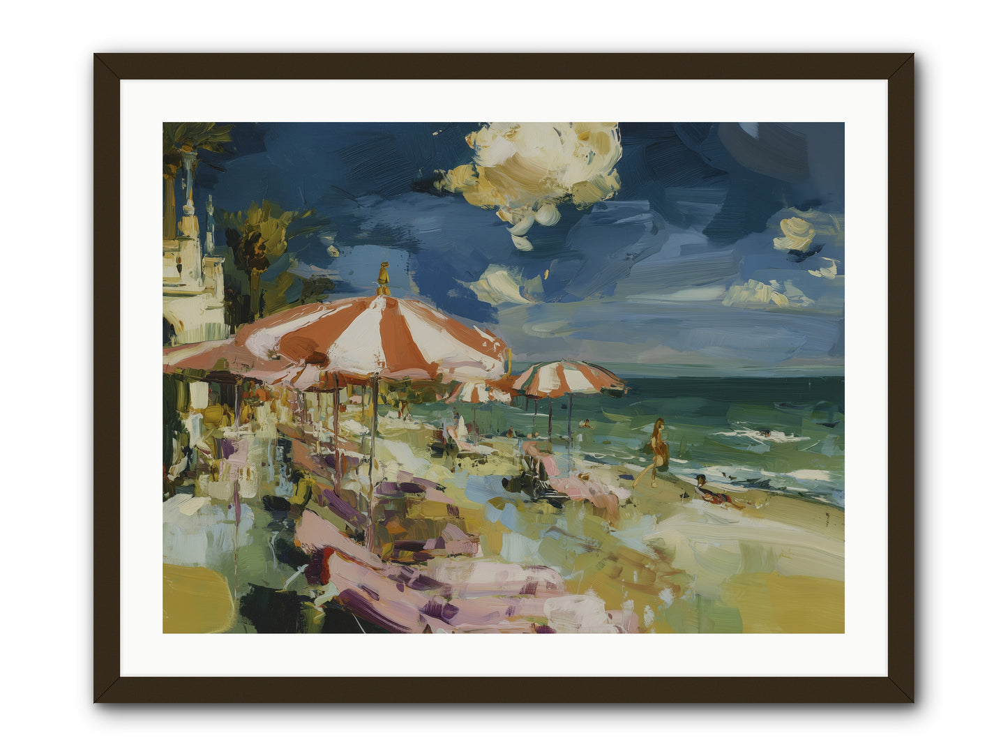 Gallic Shore Glory -- Framed Print - Black 32x24