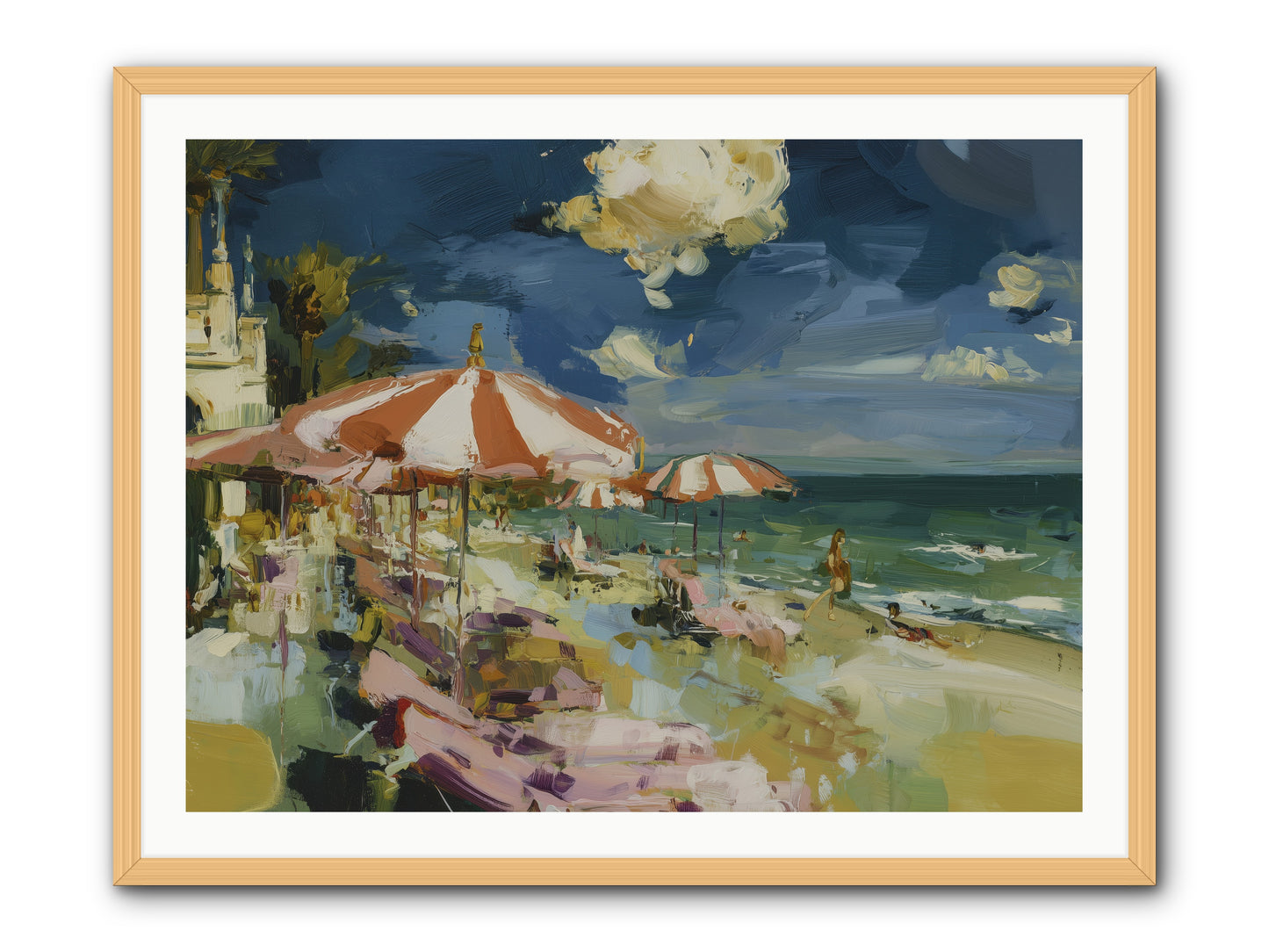 Gallic Shore Glory -- Framed Print - Natural 40x30