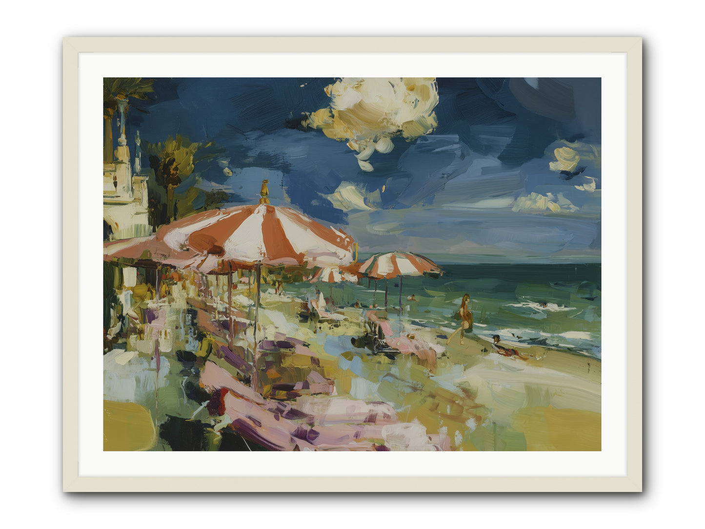 Gallic Shore Glory -- Framed Print - White 40x30